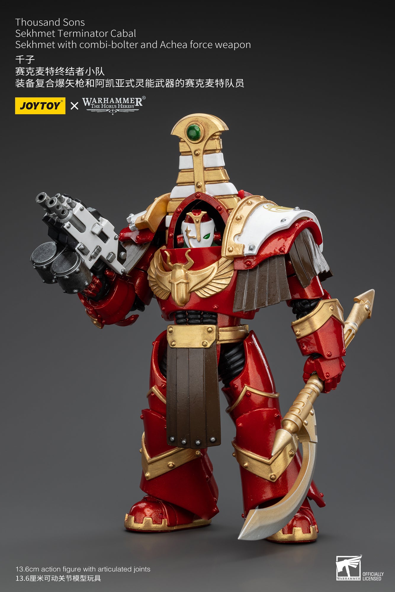 (Pre-Order) Warhammer The Horus Heresy Thousand Sons Sekhmet Terminator Cabal Sekhmet With Combi-Bolter And Achea Force Weapon