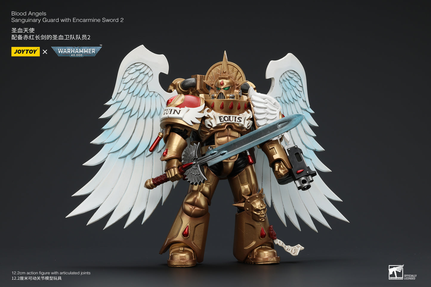 Warhammer 40k Blood Angels Sanguinary Guard with Encarmine Sword 2 (In Stock)