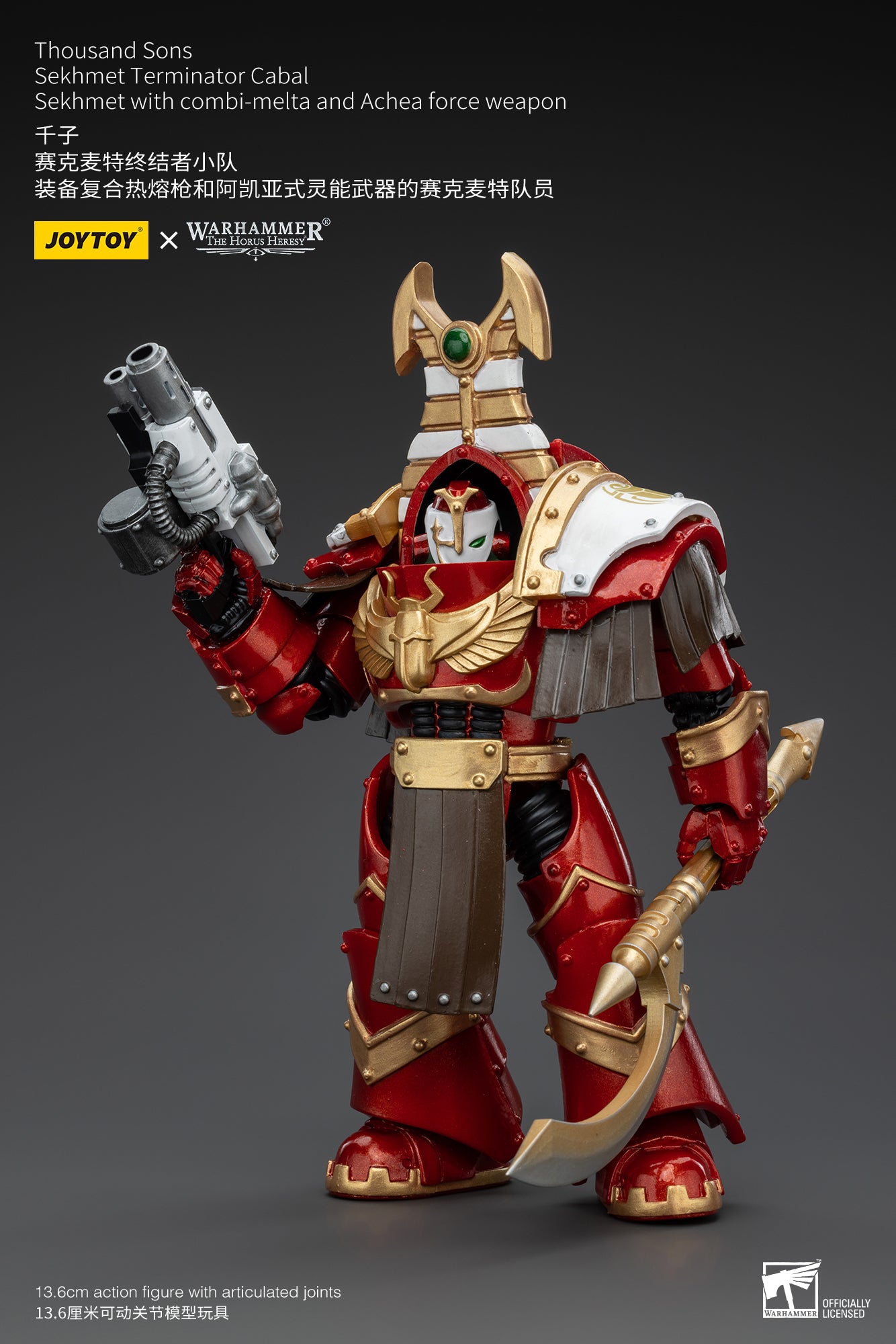 (Pre-Order) Warhammer The Horus Heresy Thousand Sons Sekhmet Terminator Cabal Sekhmet With Combi-Melta And Achea Force Weapon