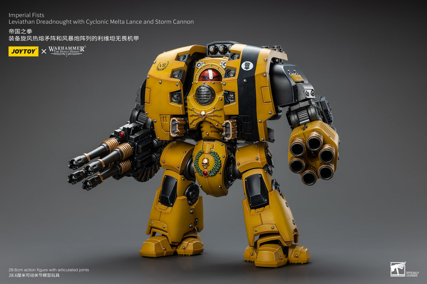 (Pre-Order) Warhammer Imperial Fists Leviathan Dreadnought with Cyclonic Melta Lance and Storm Cannon