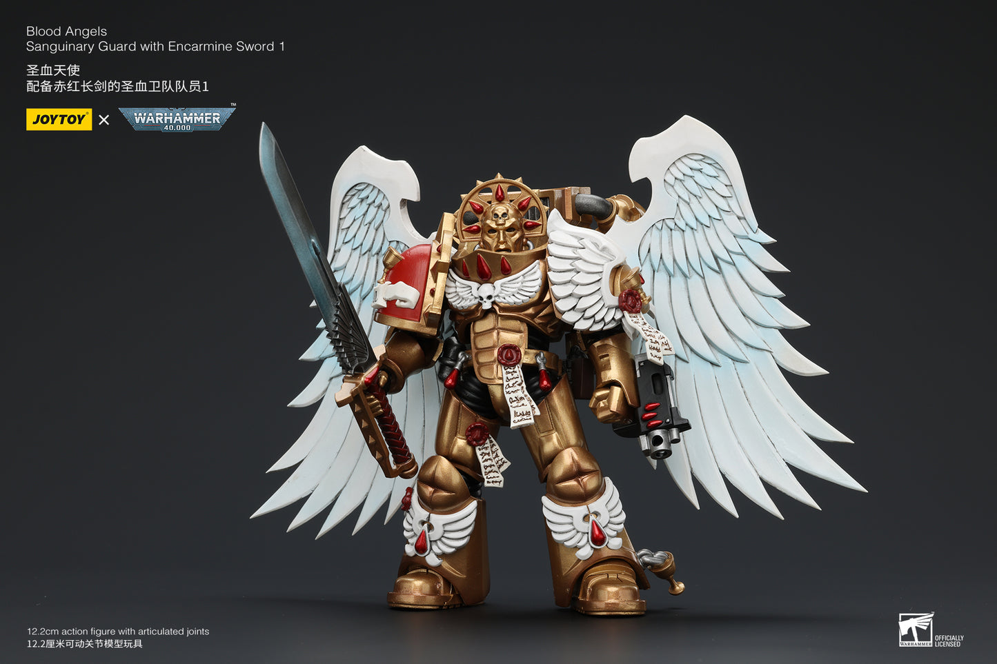 Warhammer 40k Blood Angels Sanguinary Guard with Encarmine Sword 1 (In Stock)