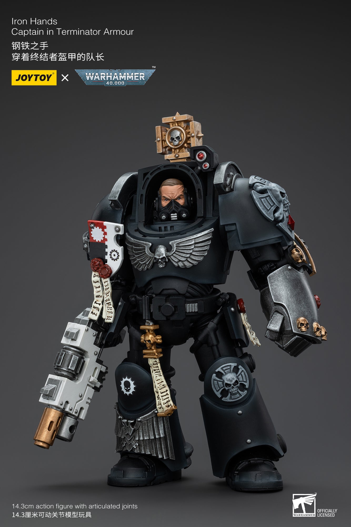 Warhammer 40k Iron Hands Captain in Terminator Armour (In Stock)