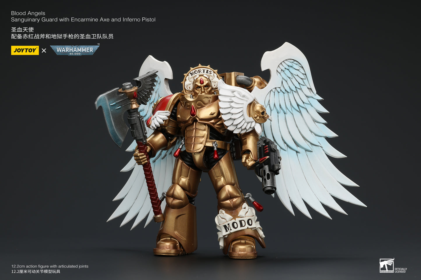 Warhammer 40k Blood Angels Sanguinary Guard with Encarmine Axe and Inferno Pistol (In Stock)