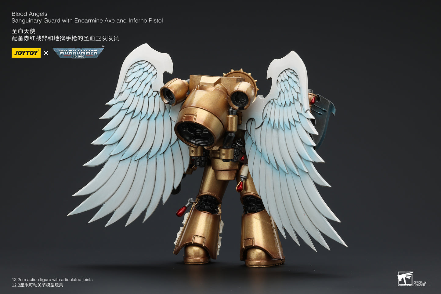 Warhammer 40k Blood Angels Sanguinary Guard with Encarmine Axe and Inferno Pistol (In Stock)
