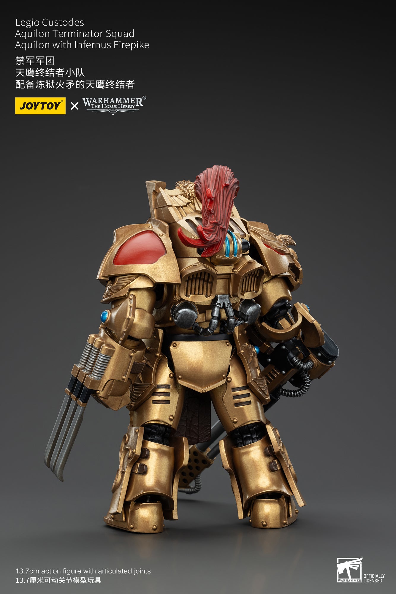 Warhammer The Horus Heresy Legio Custodes Aquilon Terminator Squad Aquilon with Infernus Firepike (In Stock)