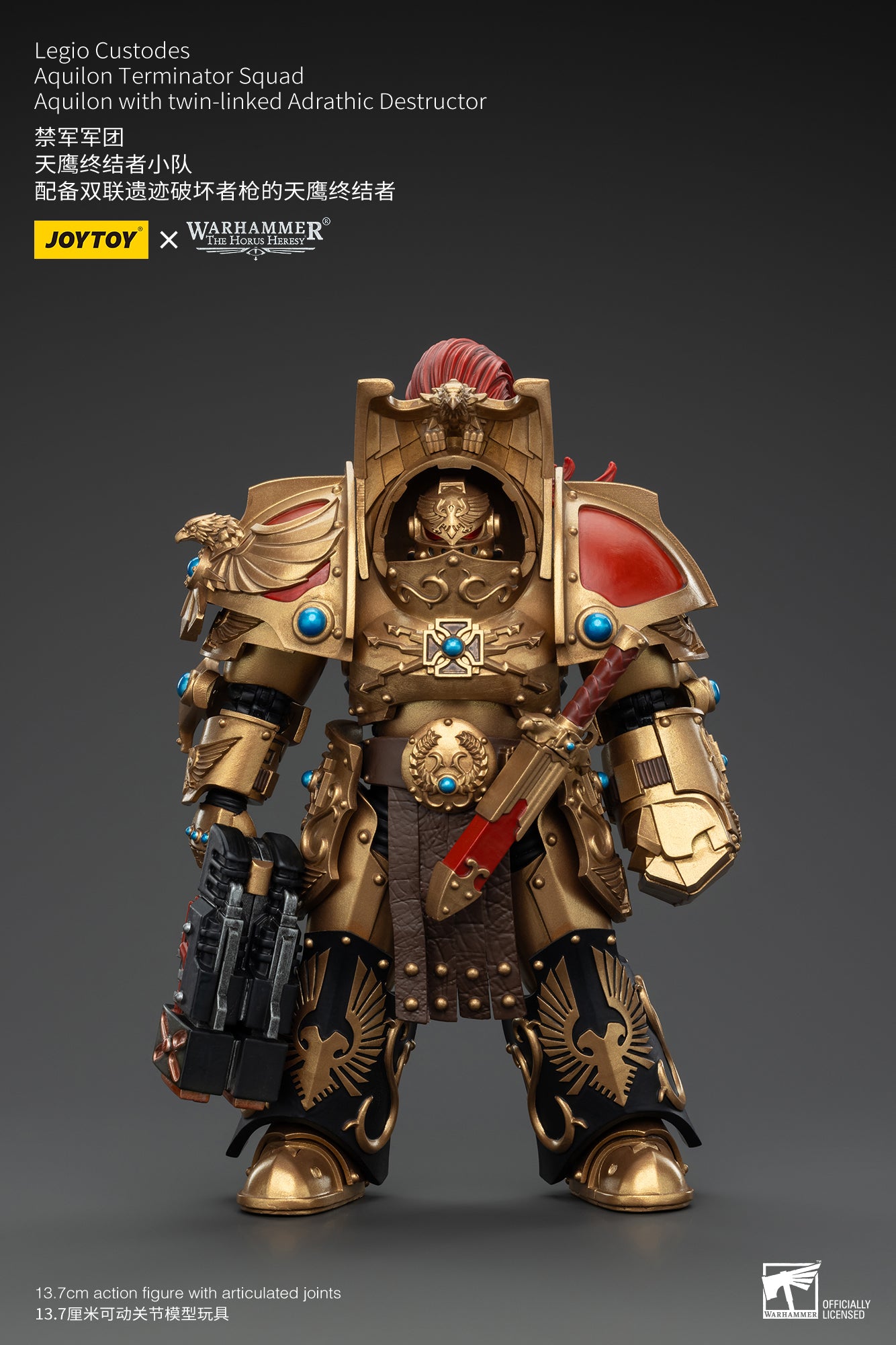 (Pre-Order) Warhammer The Horus Heresy Legio Custodes Aquilon Terminator Squad Aquilon with twin-linked Adrathic Destructor