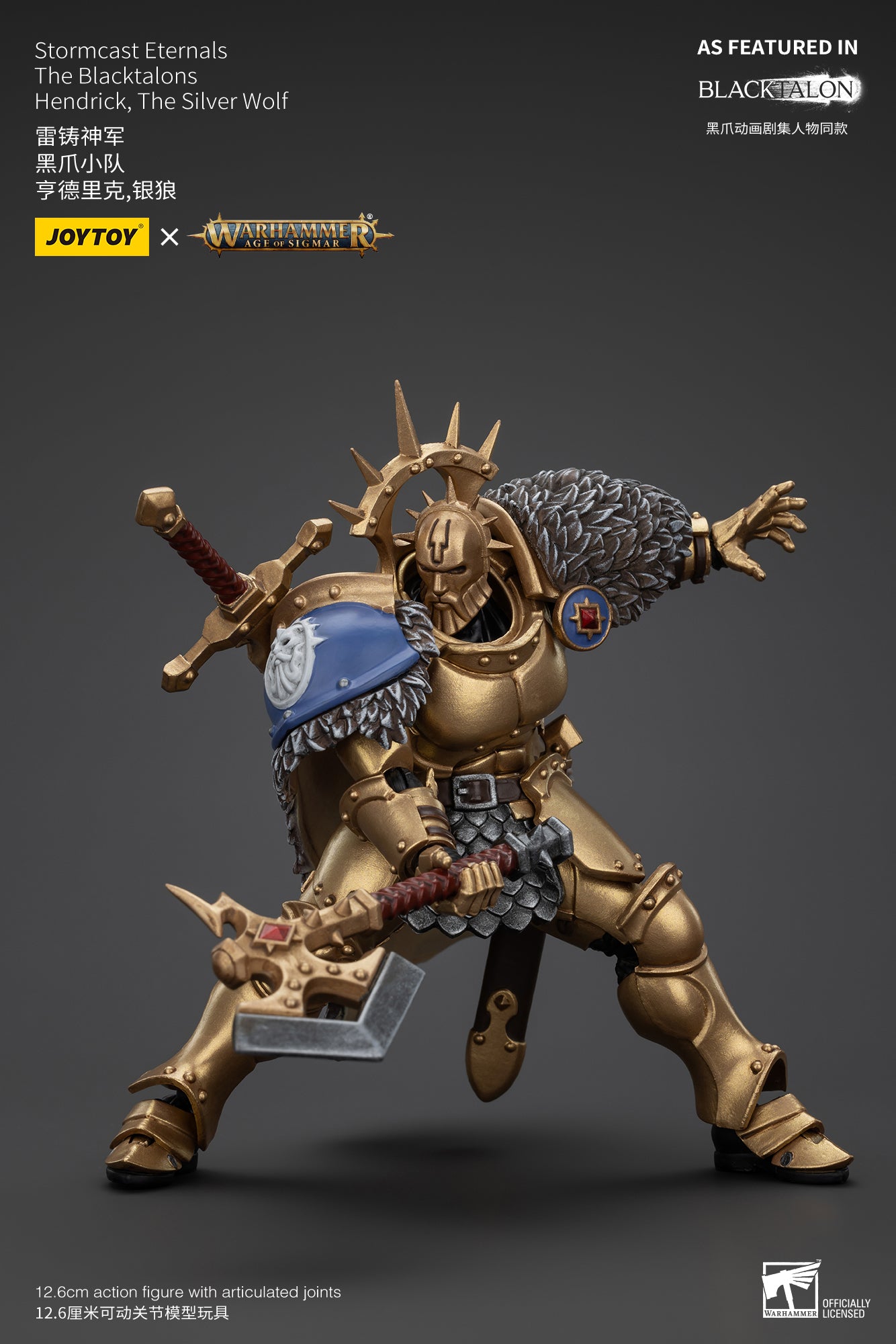 (Pre-Order) Warhammer AGE OF SIGMAR Stormcast Eternals The Blacktalons Hendrick, The Silver Wolf