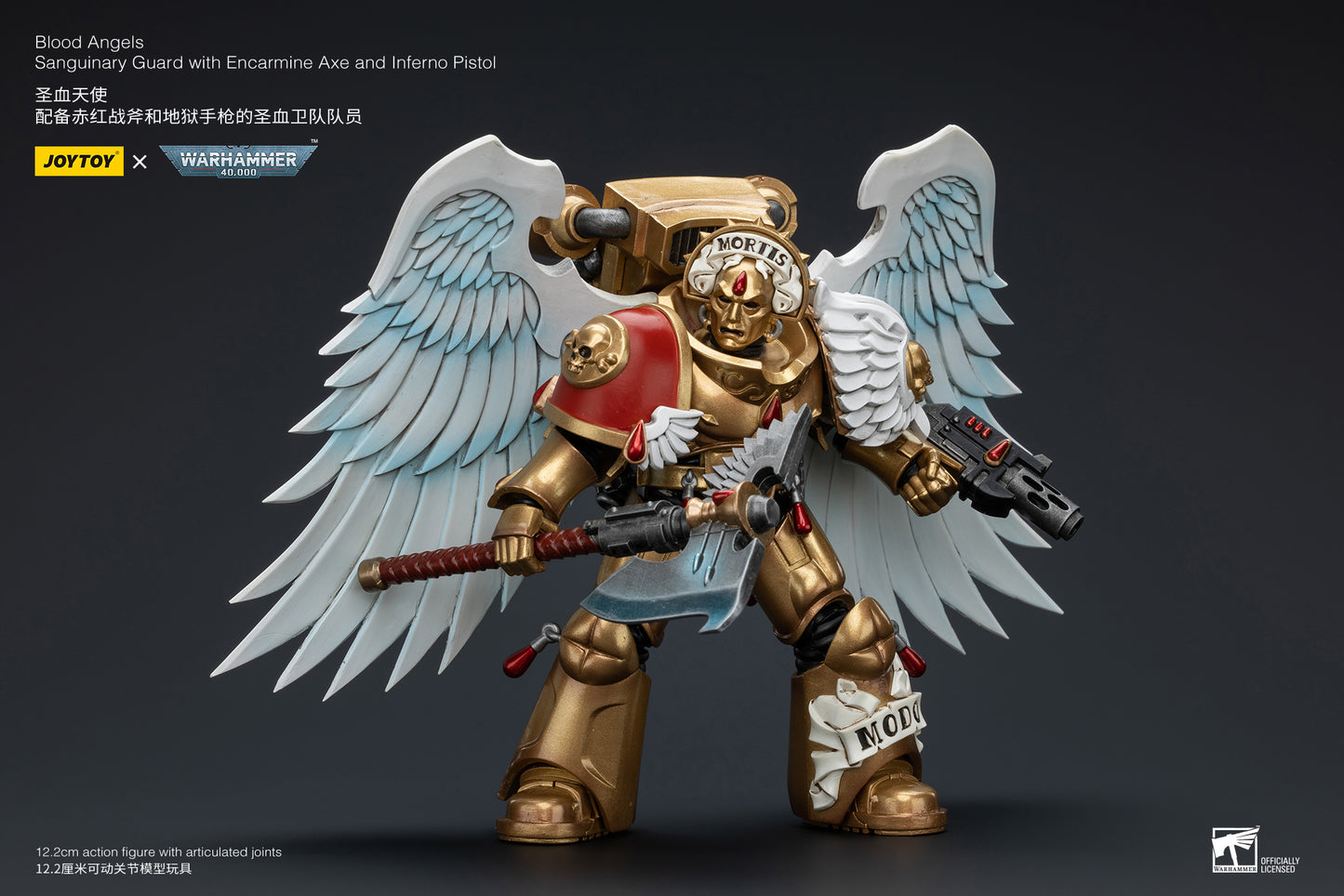 Warhammer 40k Blood Angels Sanguinary Guard with Encarmine Axe and Inferno Pistol (In Stock)
