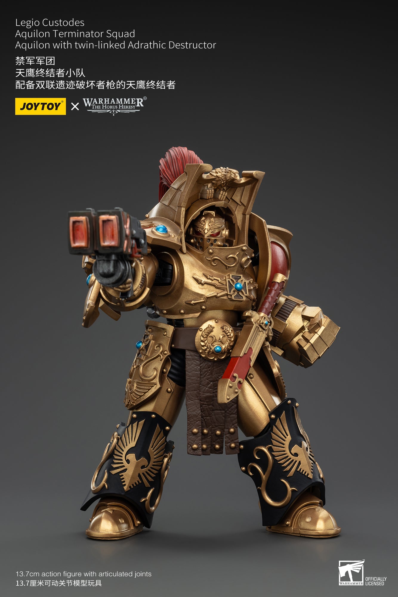 (Pre-Order) Warhammer The Horus Heresy Legio Custodes Aquilon Terminator Squad Aquilon with twin-linked Adrathic Destructor