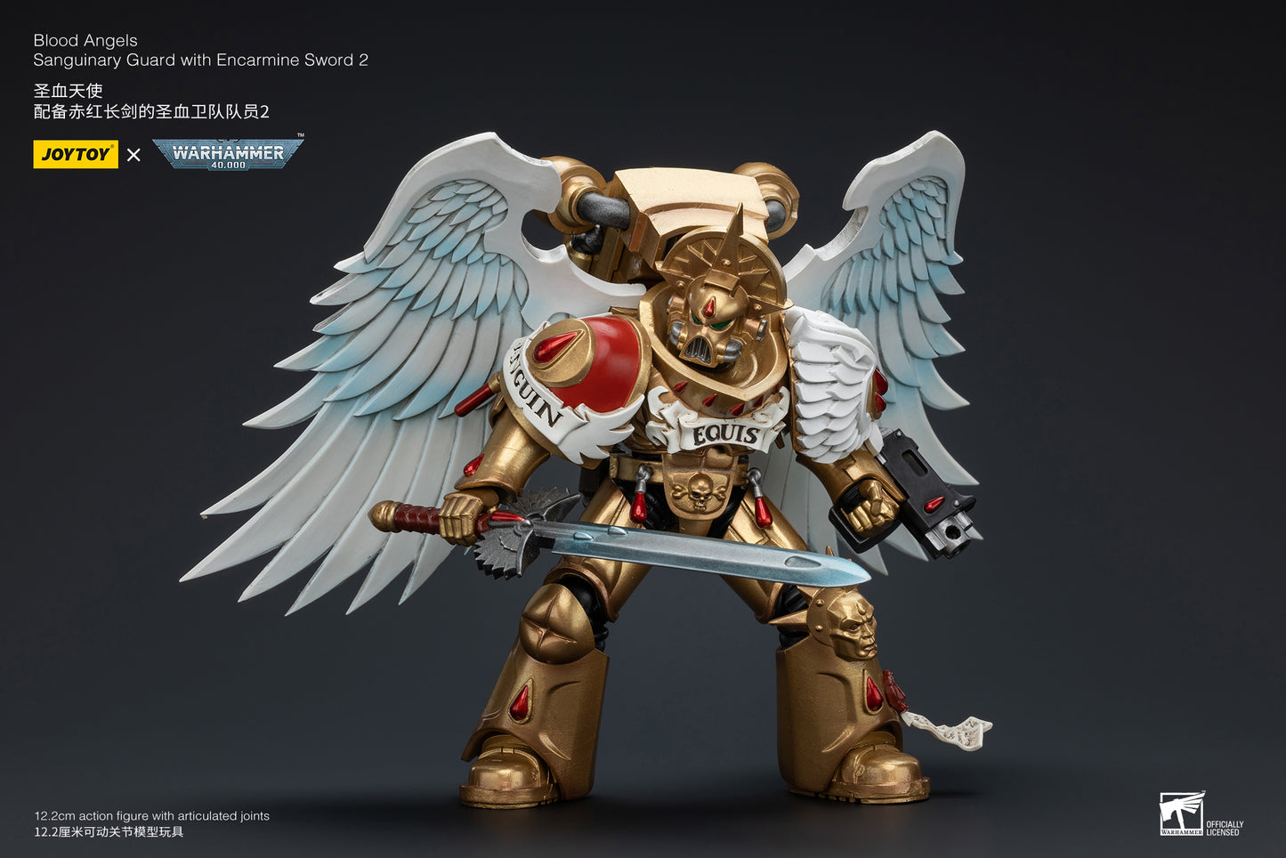 Warhammer 40k Blood Angels Sanguinary Guard with Encarmine Sword 2 (In Stock)