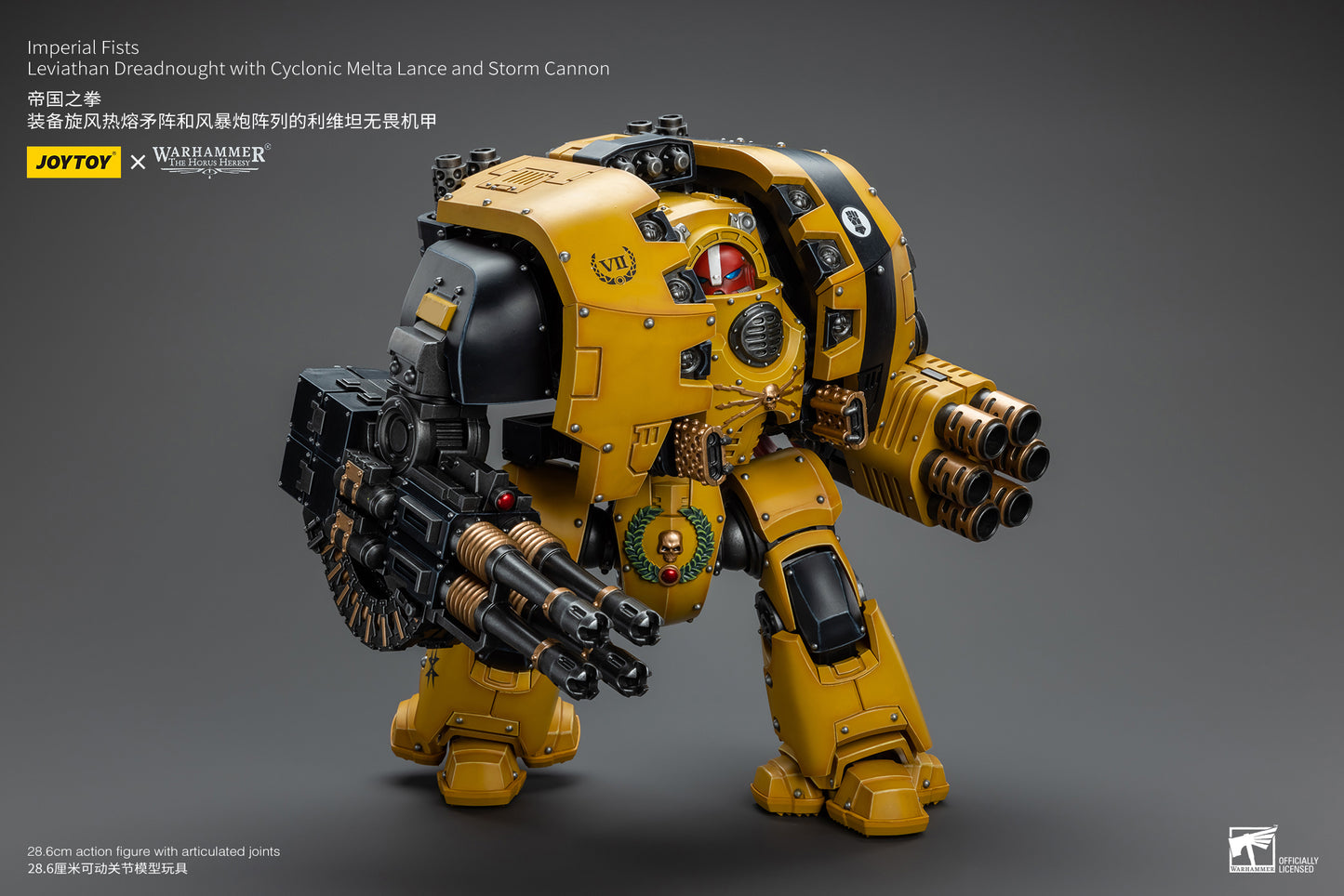 (Pre-Order) Warhammer Imperial Fists Leviathan Dreadnought with Cyclonic Melta Lance and Storm Cannon