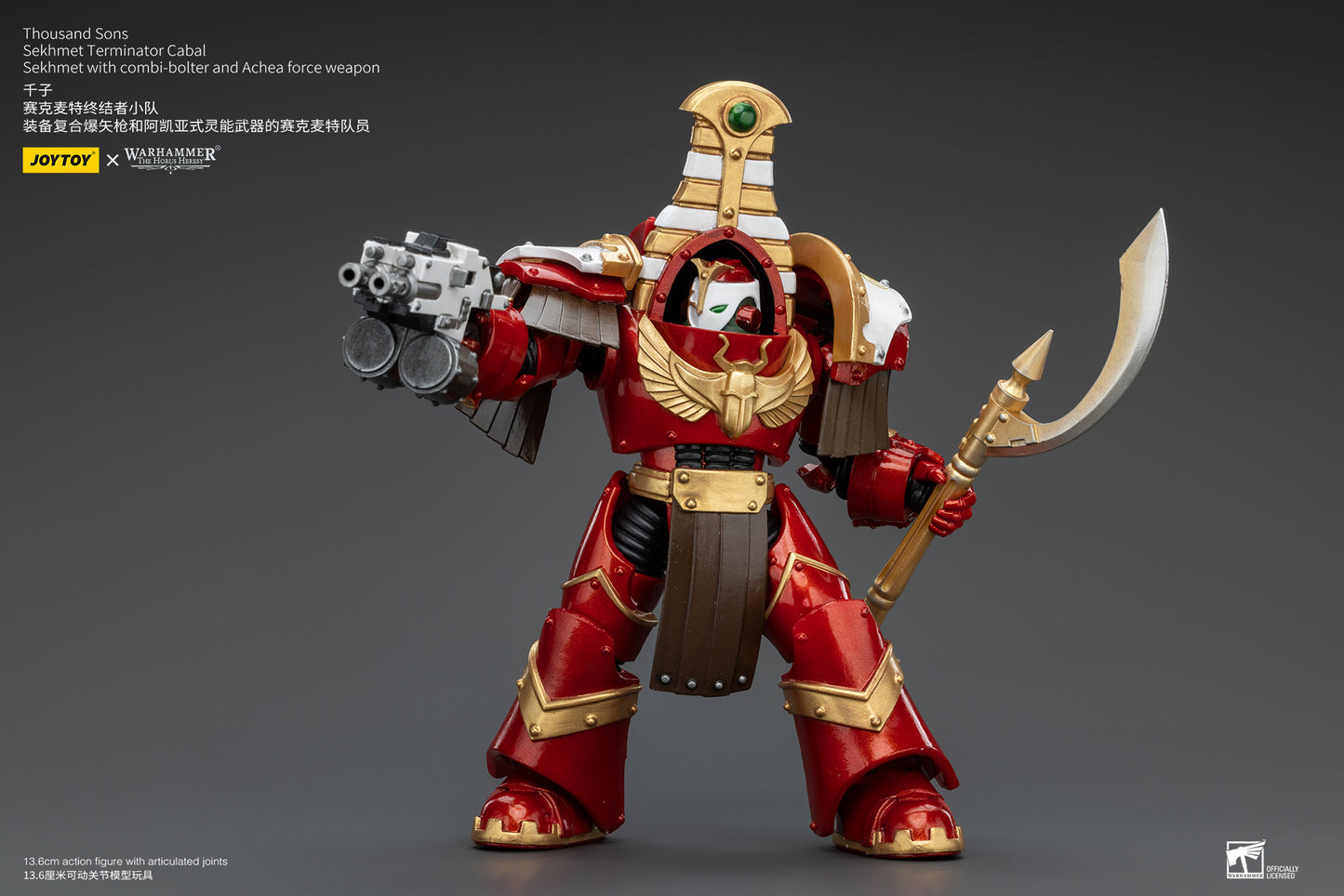 (Pre-Order) Warhammer The Horus Heresy Thousand Sons Sekhmet Terminator Cabal Sekhmet With Combi-Bolter And Achea Force Weapon