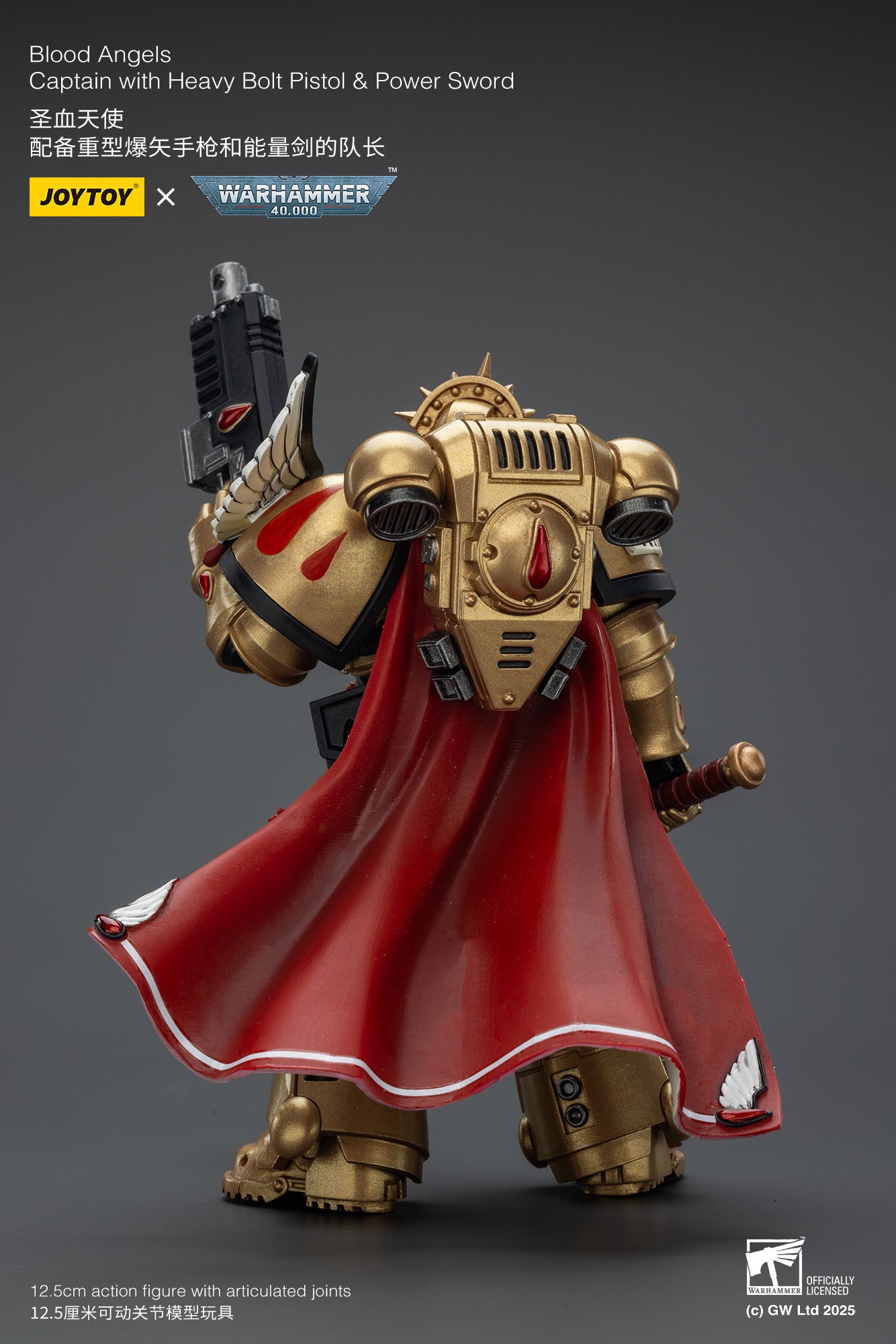 (Pre-Order) Warhammer 40k Blood Angels Captain with Heavy Bolt Pistol & Power Sword