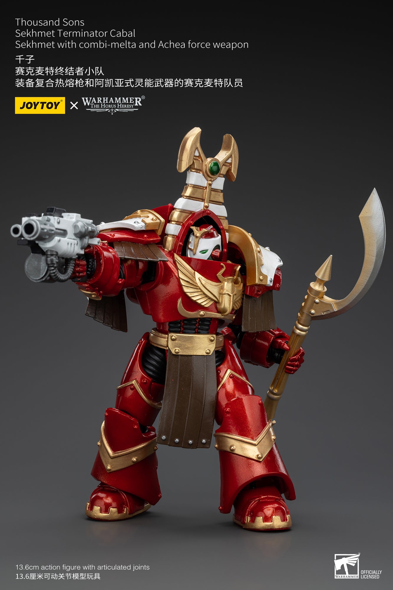 (Pre-Order) Warhammer The Horus Heresy Thousand Sons Sekhmet Terminator Cabal Sekhmet With Combi-Melta And Achea Force Weapon