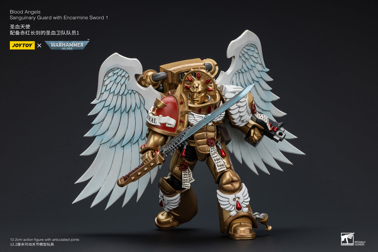 Warhammer 40k Blood Angels Sanguinary Guard with Encarmine Sword 1 (In Stock)