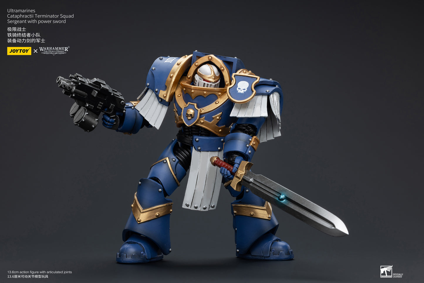 Warhammer The Horus Heresy Space Ultramarines Cataphractii Terminator Squad Sergeant with Power Sword