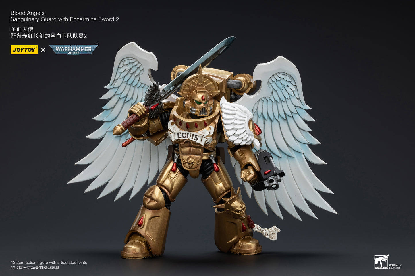 Warhammer 40k Blood Angels Sanguinary Guard with Encarmine Sword 2 (In Stock)