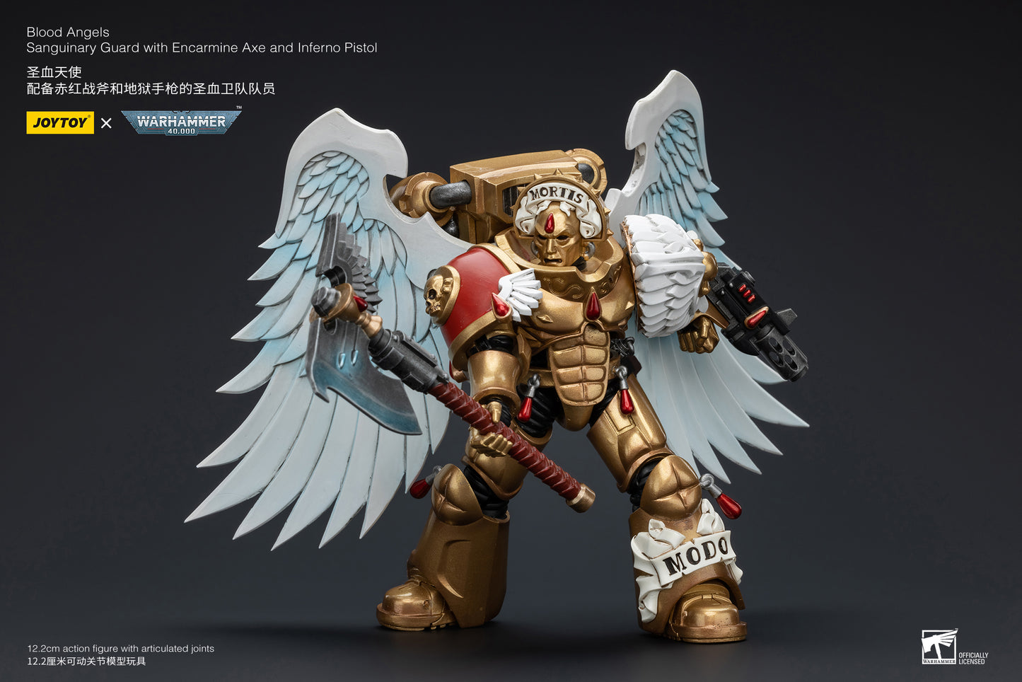 Warhammer 40k Blood Angels Sanguinary Guard with Encarmine Axe and Inferno Pistol (In Stock)