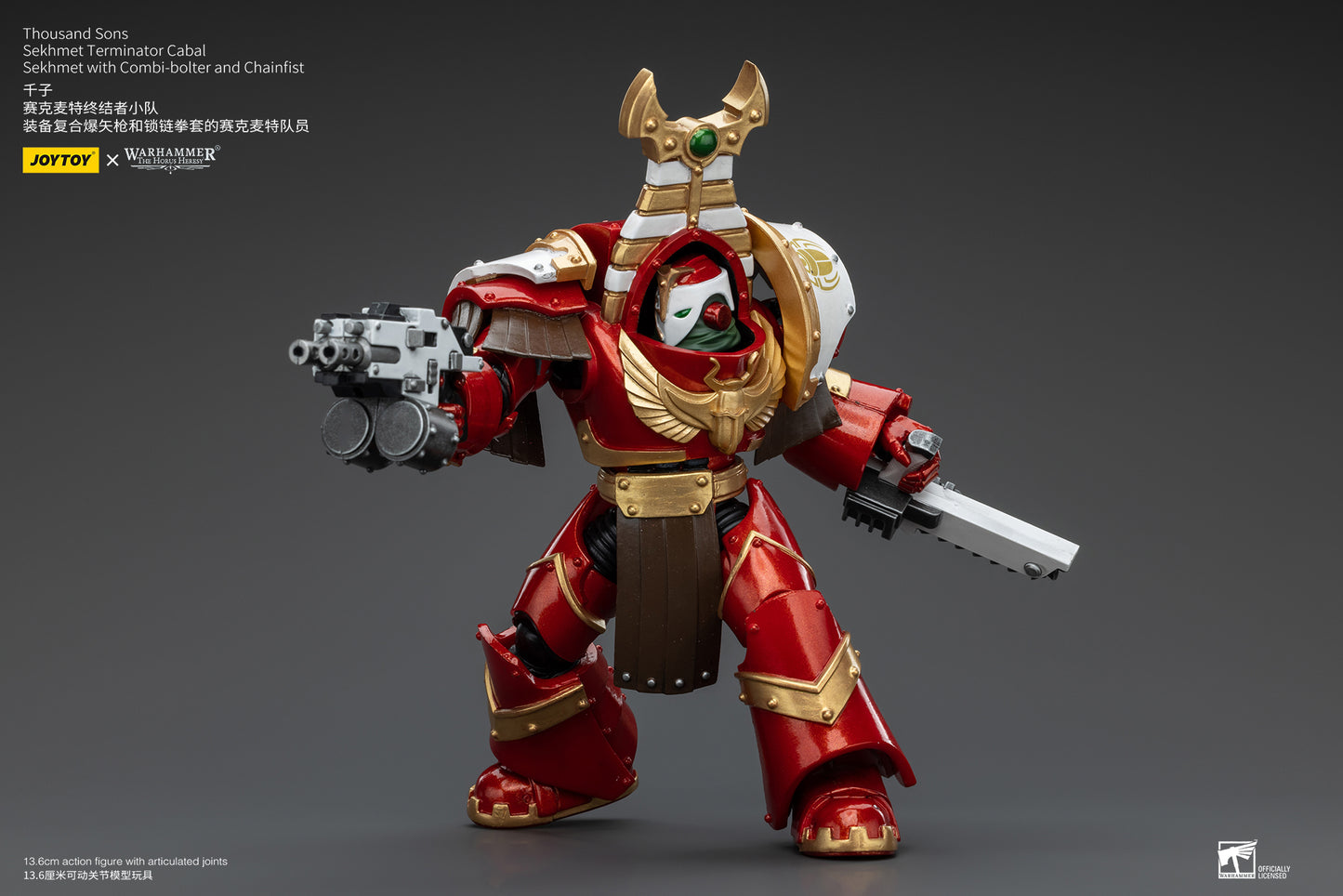 (Pre-Order) Warhammer The Horus Heresy Thousand Sons Sekhmet Terminator Cabal Sekhmet With Combi-Bolter And Chainfist