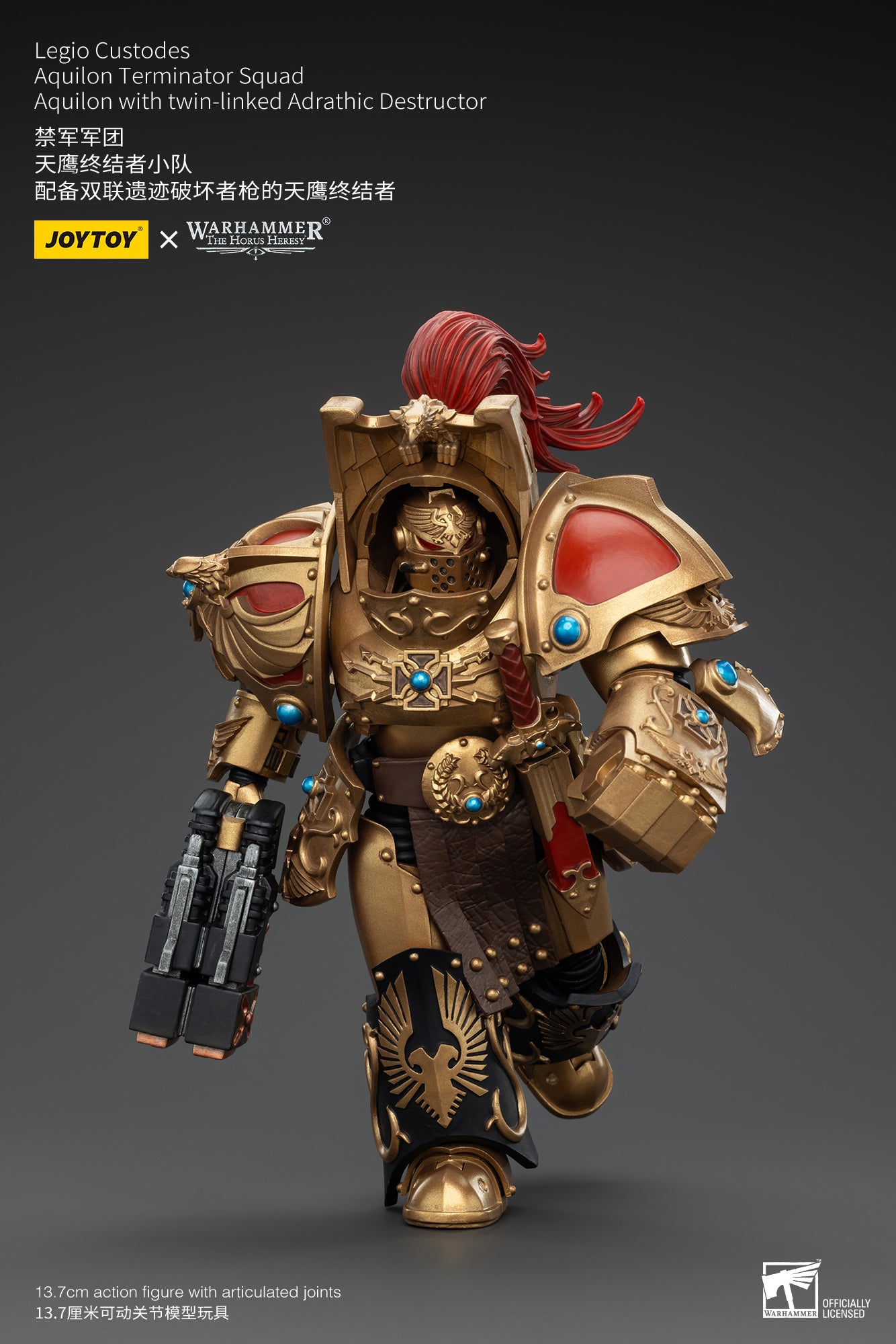 (Pre-Order) Warhammer The Horus Heresy Legio Custodes Aquilon Terminator Squad Aquilon with twin-linked Adrathic Destructor