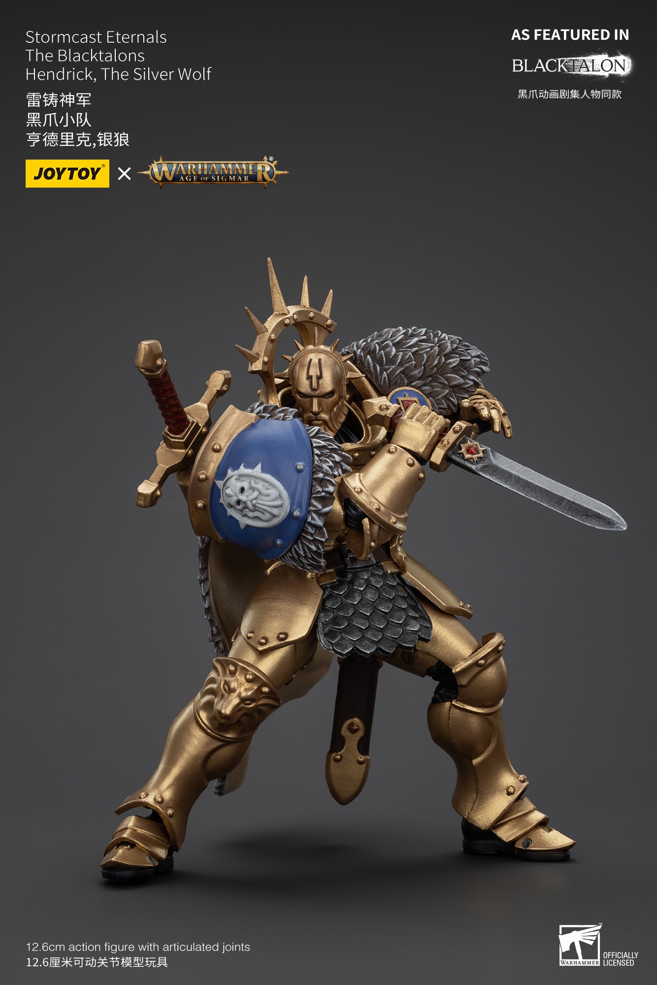 (Pre-Order) Warhammer AGE OF SIGMAR Stormcast Eternals The Blacktalons Hendrick, The Silver Wolf