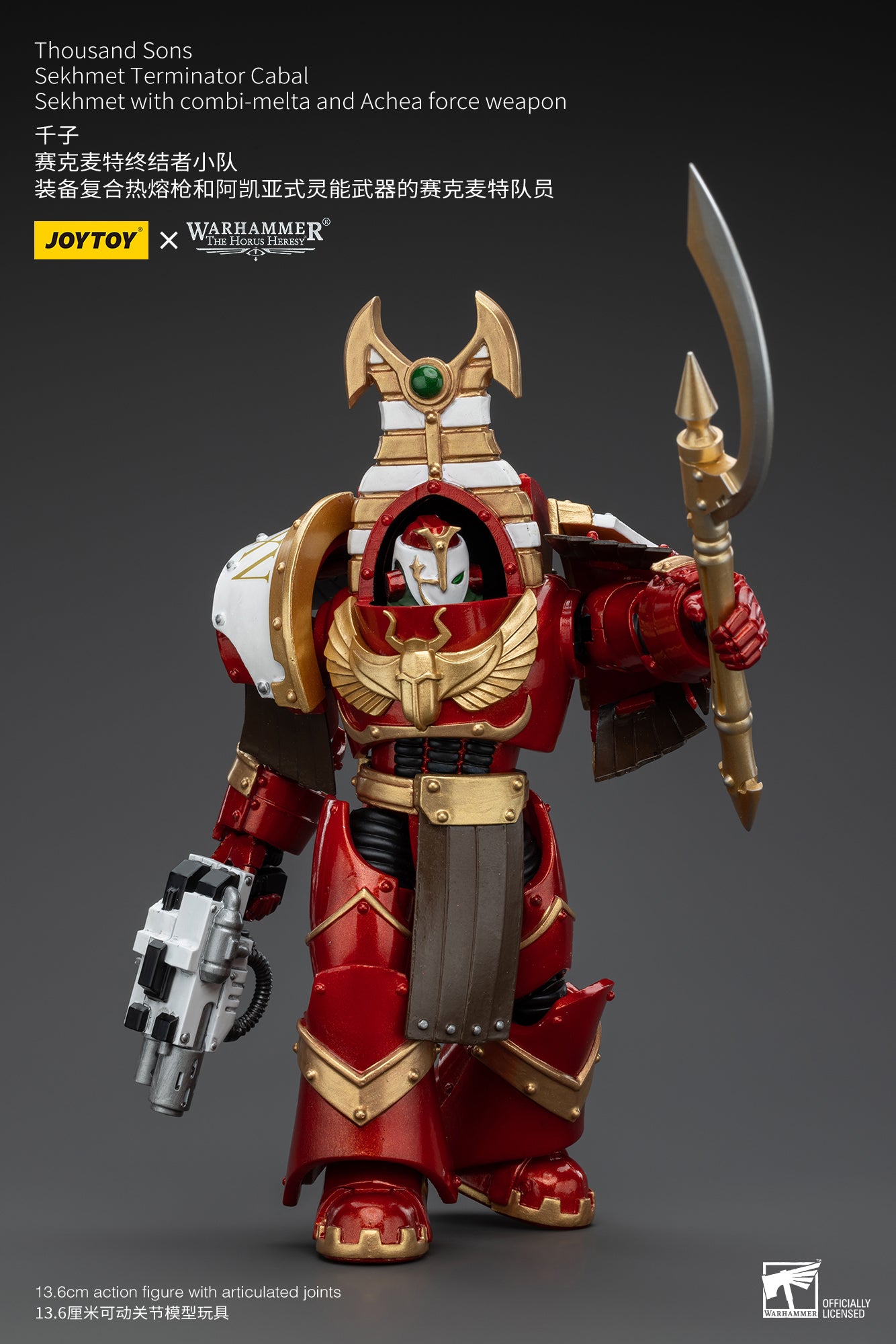 (Pre-Order) Warhammer The Horus Heresy Thousand Sons Sekhmet Terminator Cabal Sekhmet With Combi-Melta And Achea Force Weapon