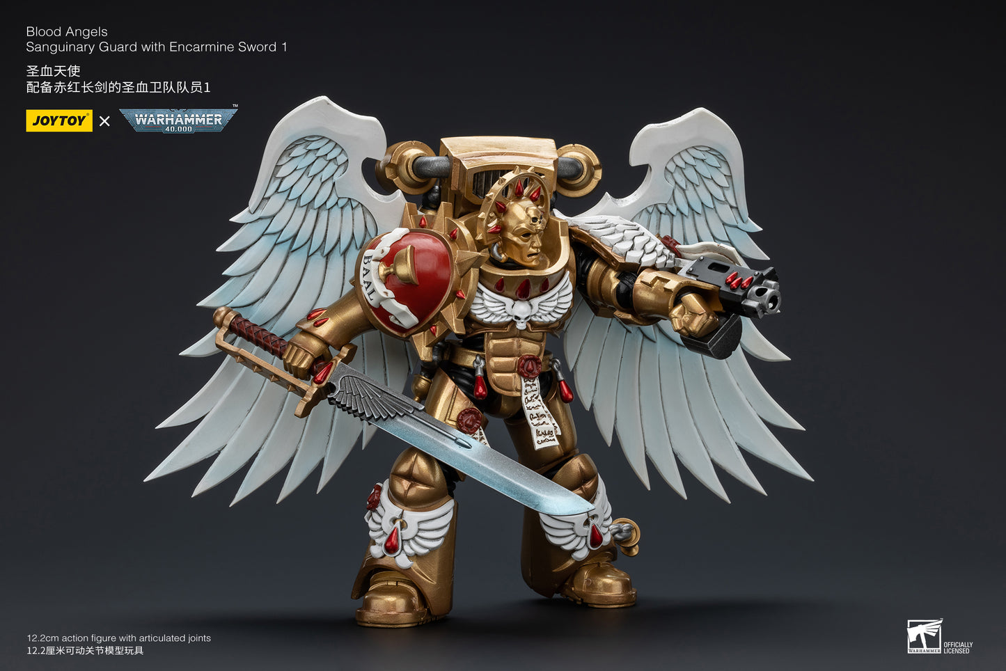 Warhammer 40k Blood Angels Sanguinary Guard with Encarmine Sword 1 (In Stock)