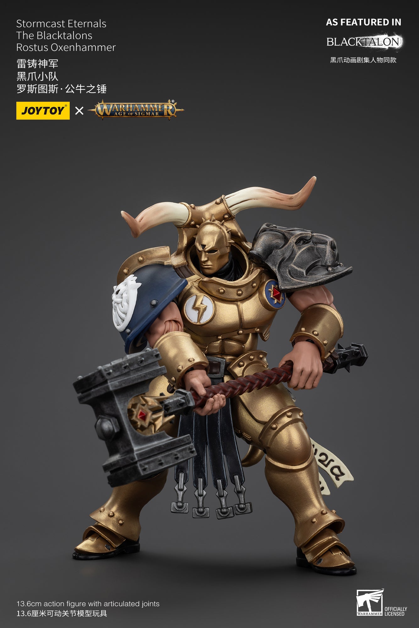 (Pre-Order) Warhammer AGE OF SIGMAR Stormcast Eternals The Blacktalons Rostus Oxenhammer