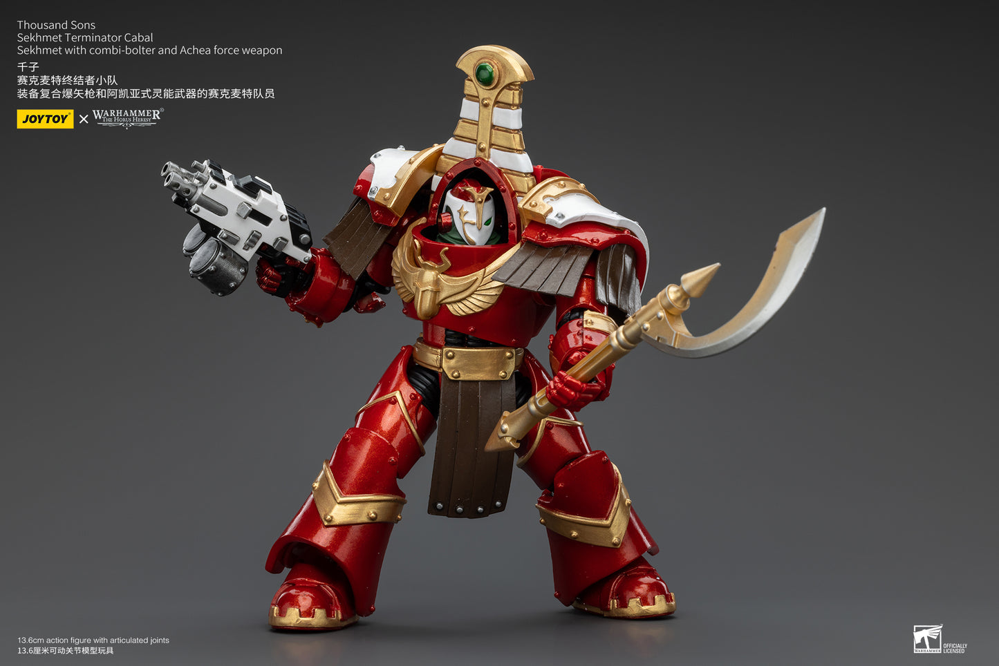 (Pre-Order) Warhammer The Horus Heresy Thousand Sons Sekhmet Terminator Cabal Sekhmet With Combi-Bolter And Achea Force Weapon