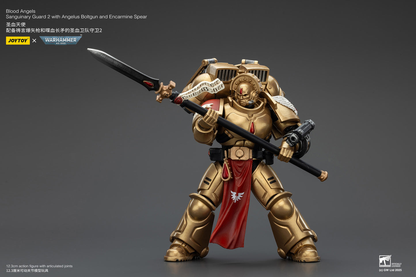 (Pre-Order) Warhammer 40k Blood Angels Sanguinary Guard 2 with Angelus Boltgun and Encarmine Spear