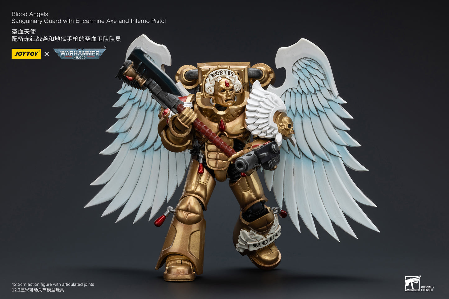 Warhammer 40k Blood Angels Sanguinary Guard with Encarmine Axe and Inferno Pistol (In Stock)