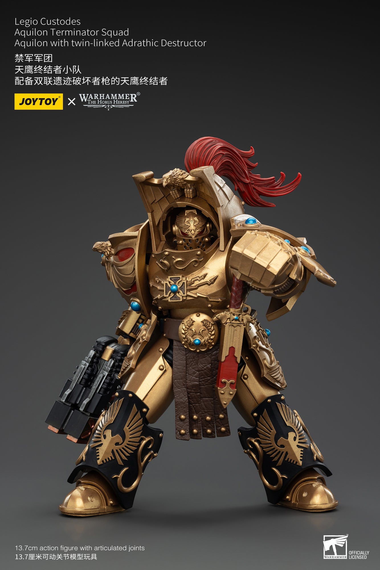 (Pre-Order) Warhammer The Horus Heresy Legio Custodes Aquilon Terminator Squad Aquilon with twin-linked Adrathic Destructor