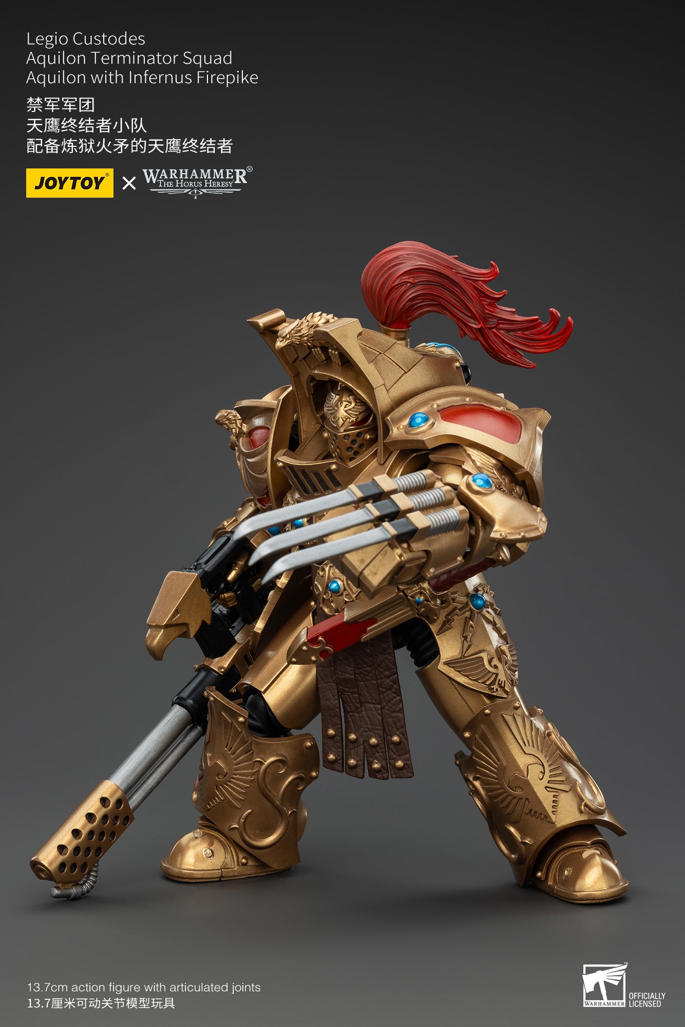 Warhammer The Horus Heresy Legio Custodes Aquilon Terminator Squad Aquilon with Infernus Firepike (In Stock)
