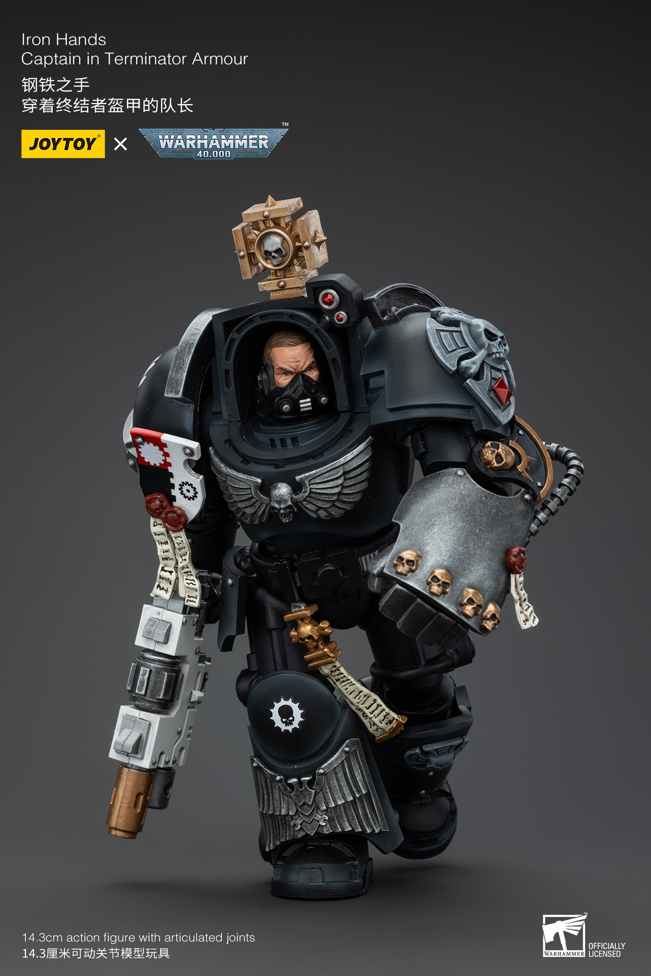 Warhammer 40k Iron Hands Captain in Terminator Armour (In Stock)