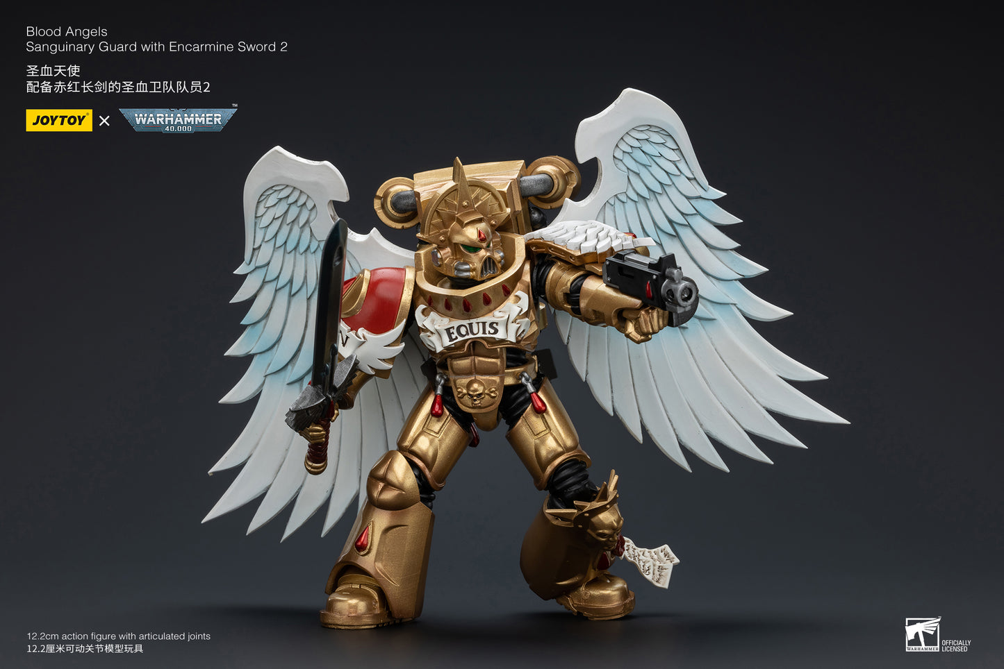 Warhammer 40k Blood Angels Sanguinary Guard with Encarmine Sword 2 (In Stock)