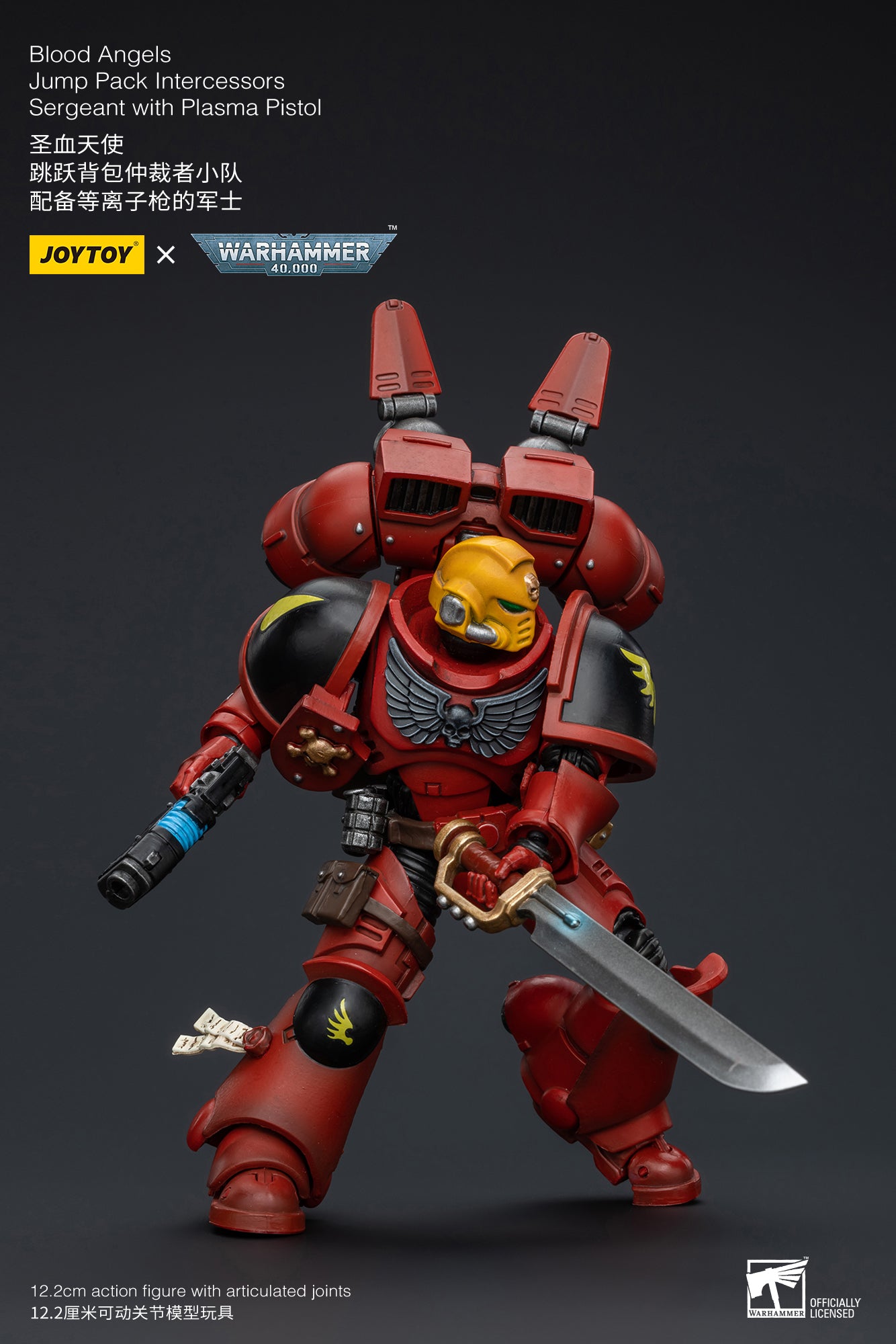 (Pre-Order) Warhammer 40k Blood Angels Jump Pack Intercessors Sergeant (In Stock)