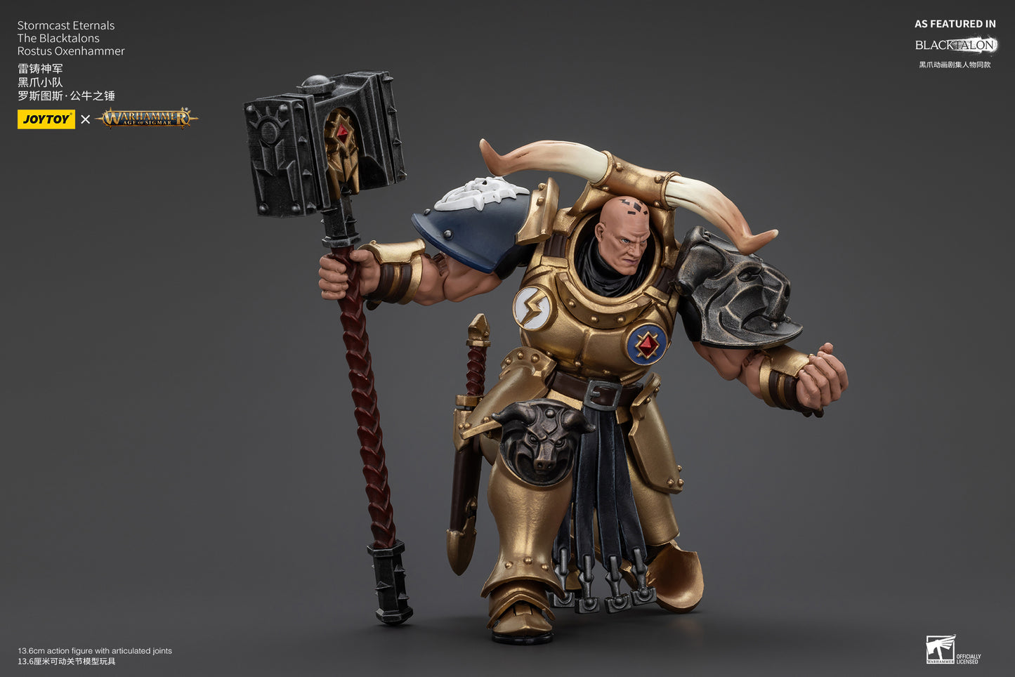 (Pre-Order) Warhammer AGE OF SIGMAR Stormcast Eternals The Blacktalons Rostus Oxenhammer