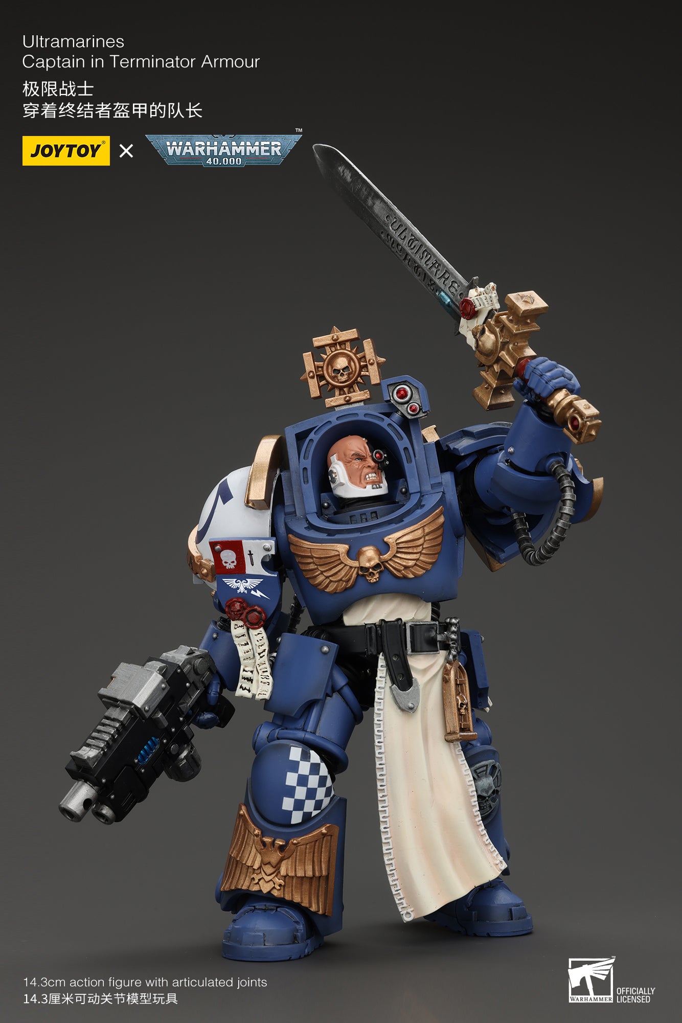 Warhammer 40k Ultramarines Captain In Terminator Armour (In Stock)