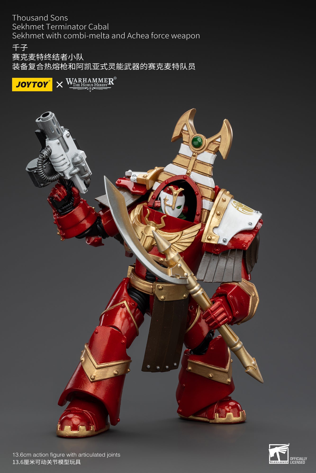 (Pre-Order) Warhammer The Horus Heresy Thousand Sons Sekhmet Terminator Cabal Sekhmet With Combi-Melta And Achea Force Weapon