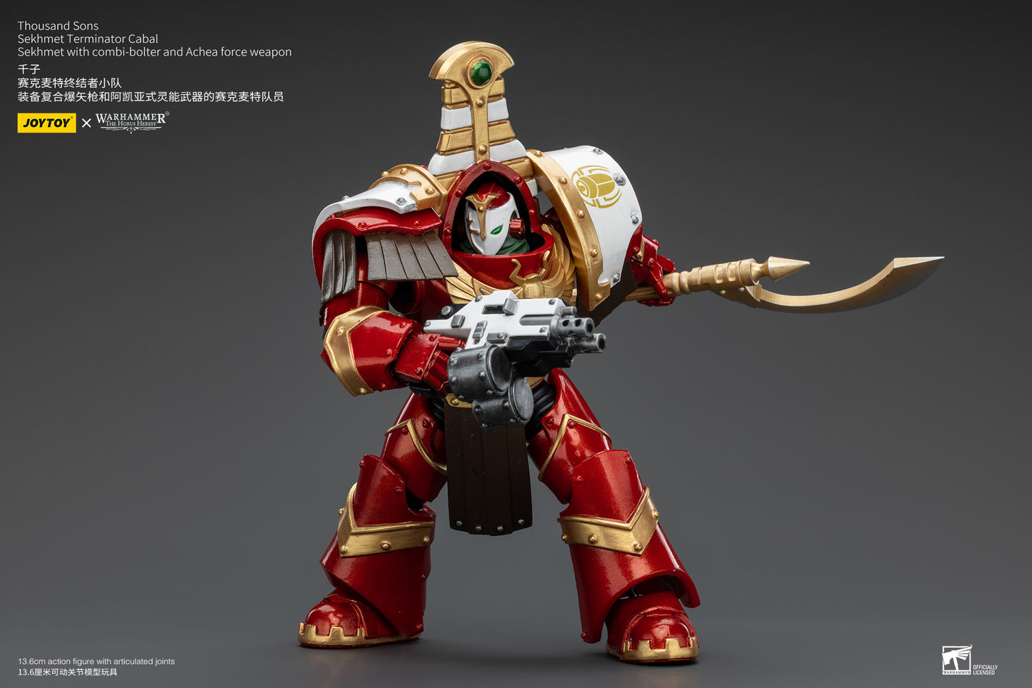 (Pre-Order) Warhammer The Horus Heresy Thousand Sons Sekhmet Terminator Cabal Sekhmet With Combi-Bolter And Achea Force Weapon