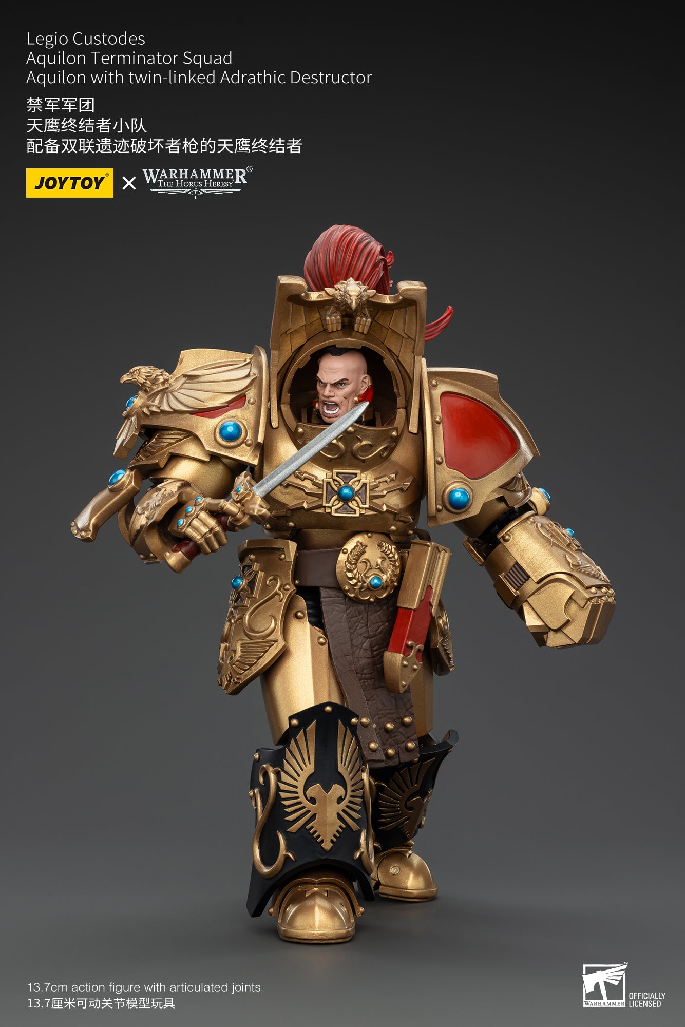 (Pre-Order) Warhammer The Horus Heresy Legio Custodes Aquilon Terminator Squad Aquilon with twin-linked Adrathic Destructor