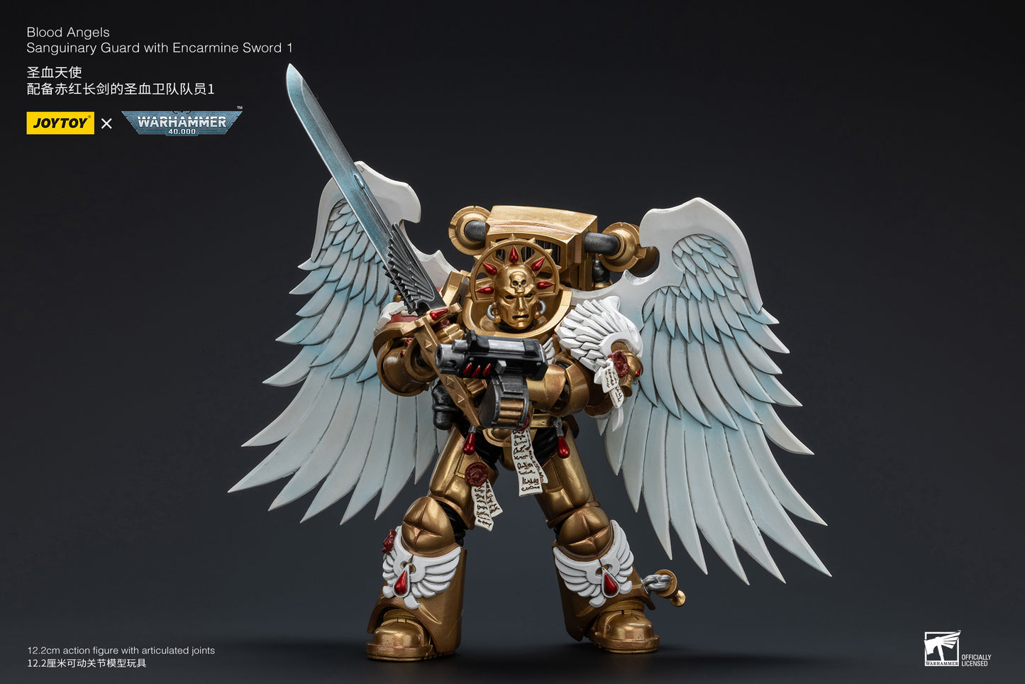 Warhammer 40k Blood Angels Sanguinary Guard with Encarmine Sword 1 (In Stock)