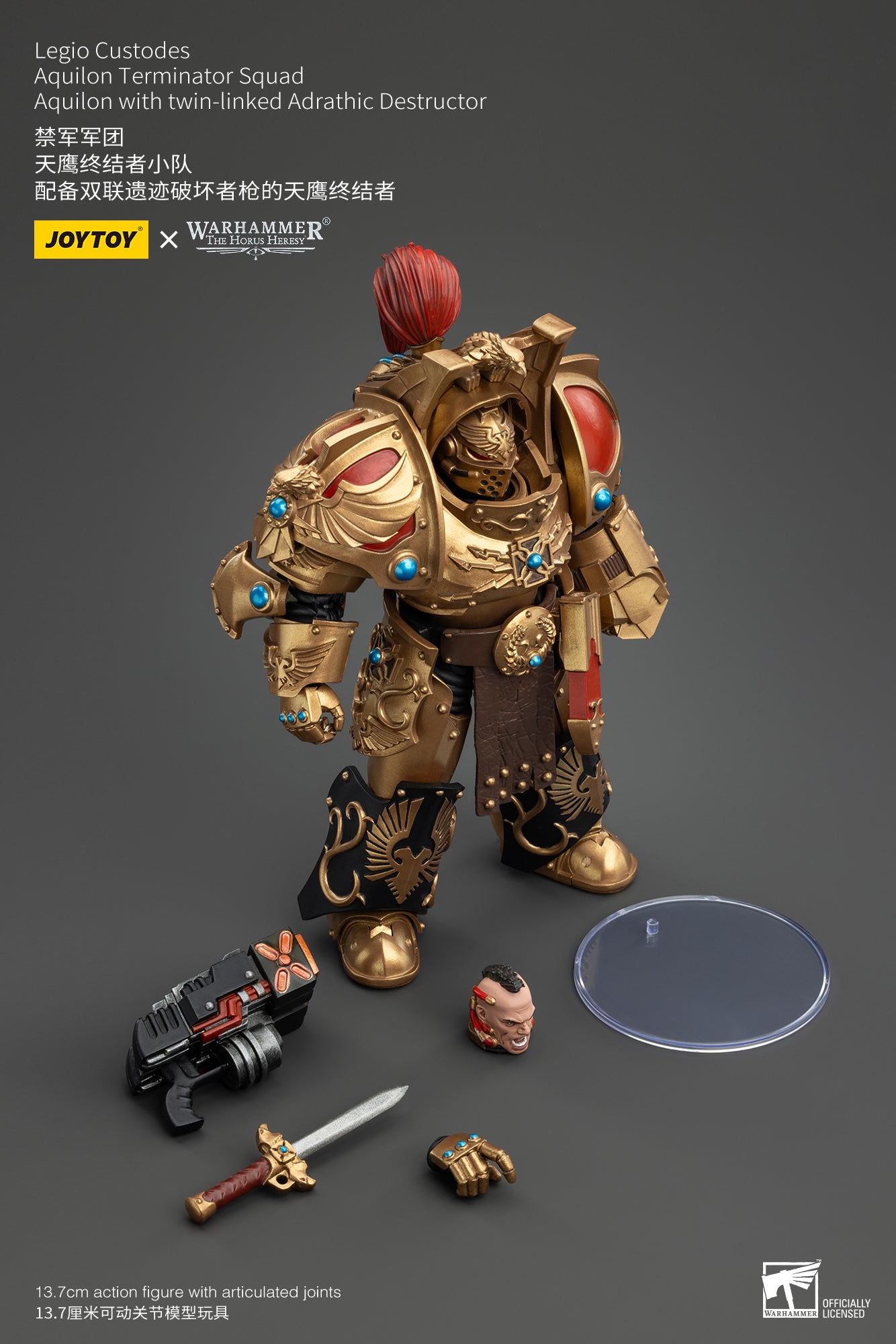 (Pre-Order) Warhammer The Horus Heresy Legio Custodes Aquilon Terminator Squad Aquilon with twin-linked Adrathic Destructor