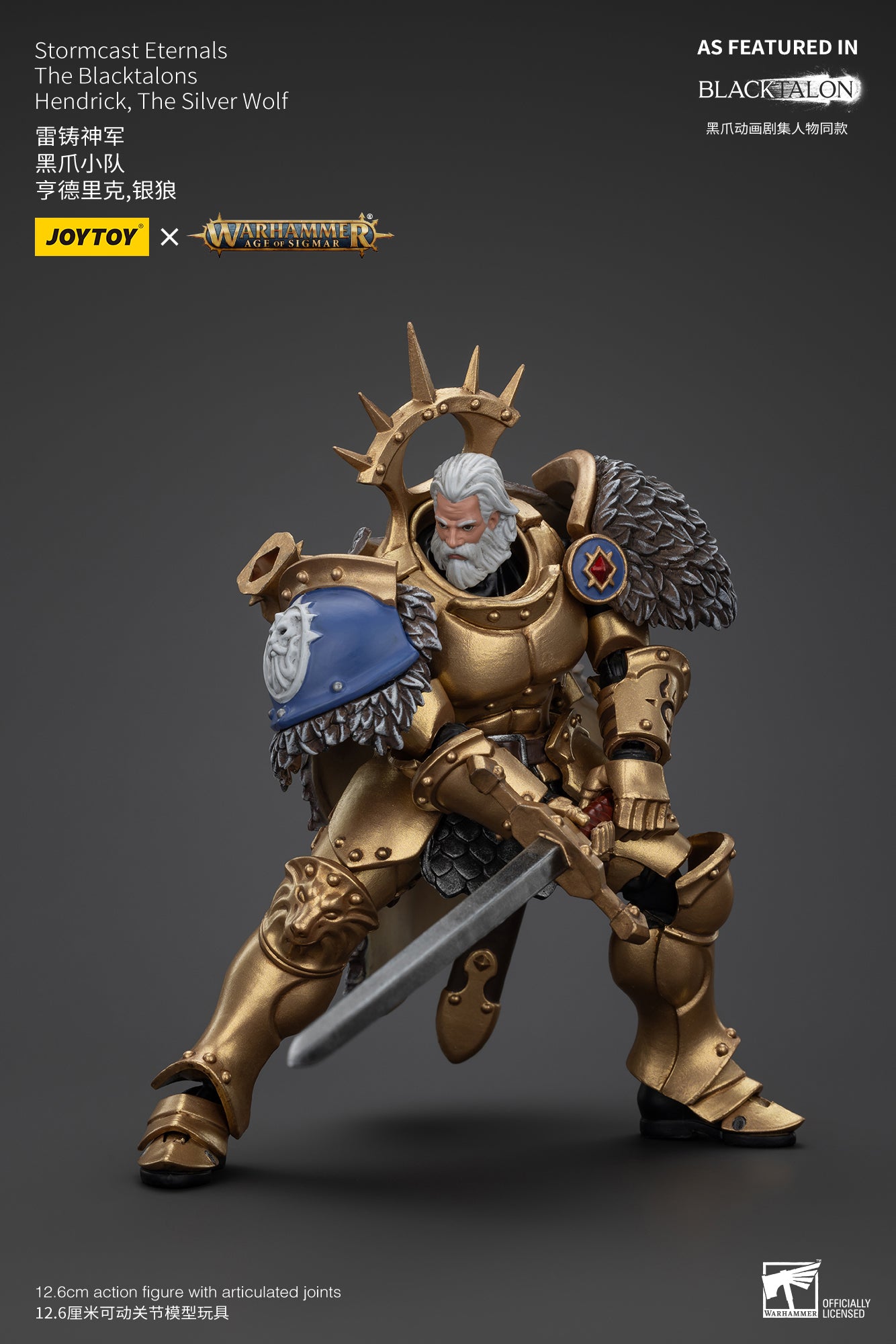 (Pre-Order) Warhammer AGE OF SIGMAR Stormcast Eternals The Blacktalons Hendrick, The Silver Wolf