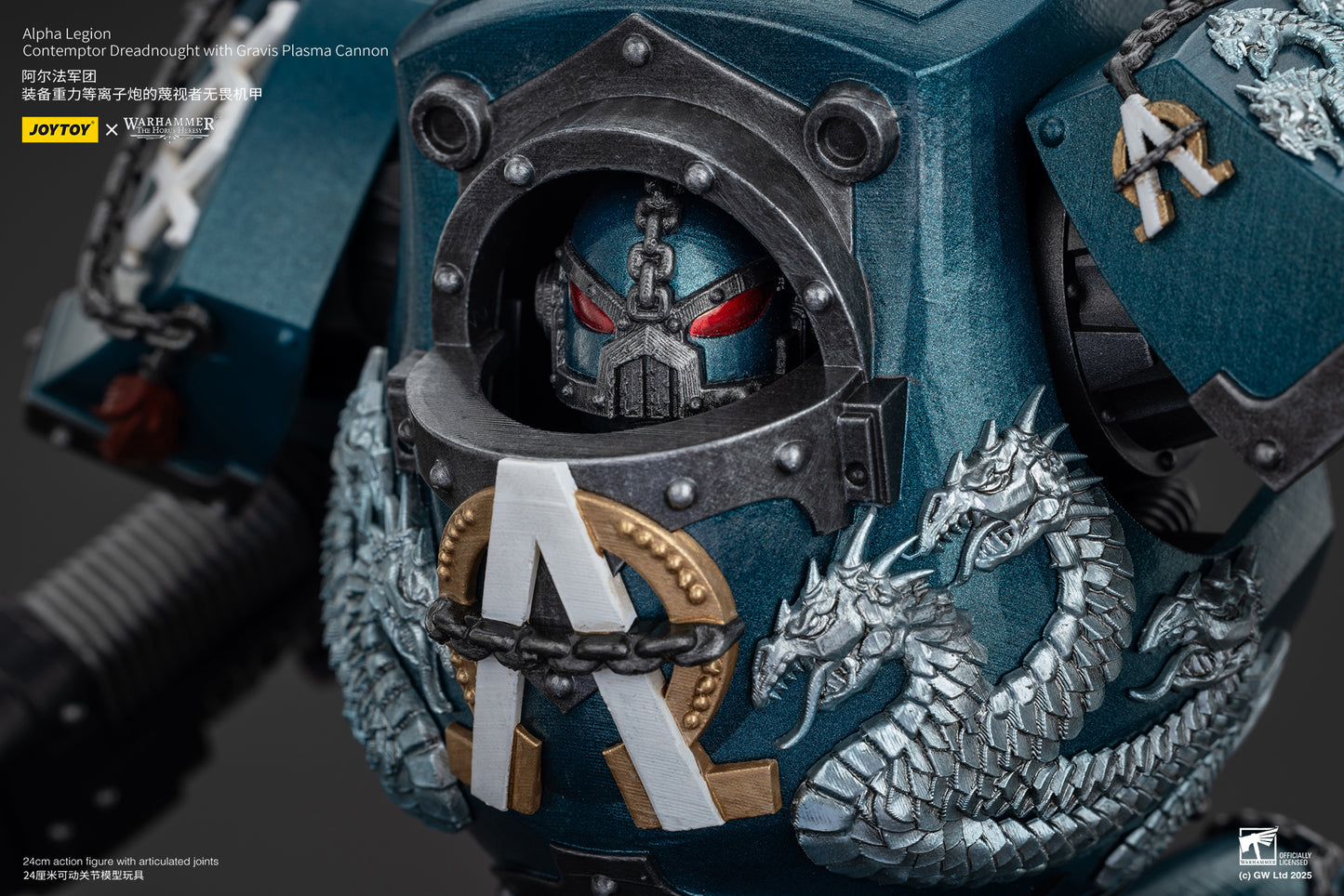 (Pre-Order) Warhammer The Horus Heresy Alpha Legion Contemptor Dreadnought with Gravis Plasma Cannon