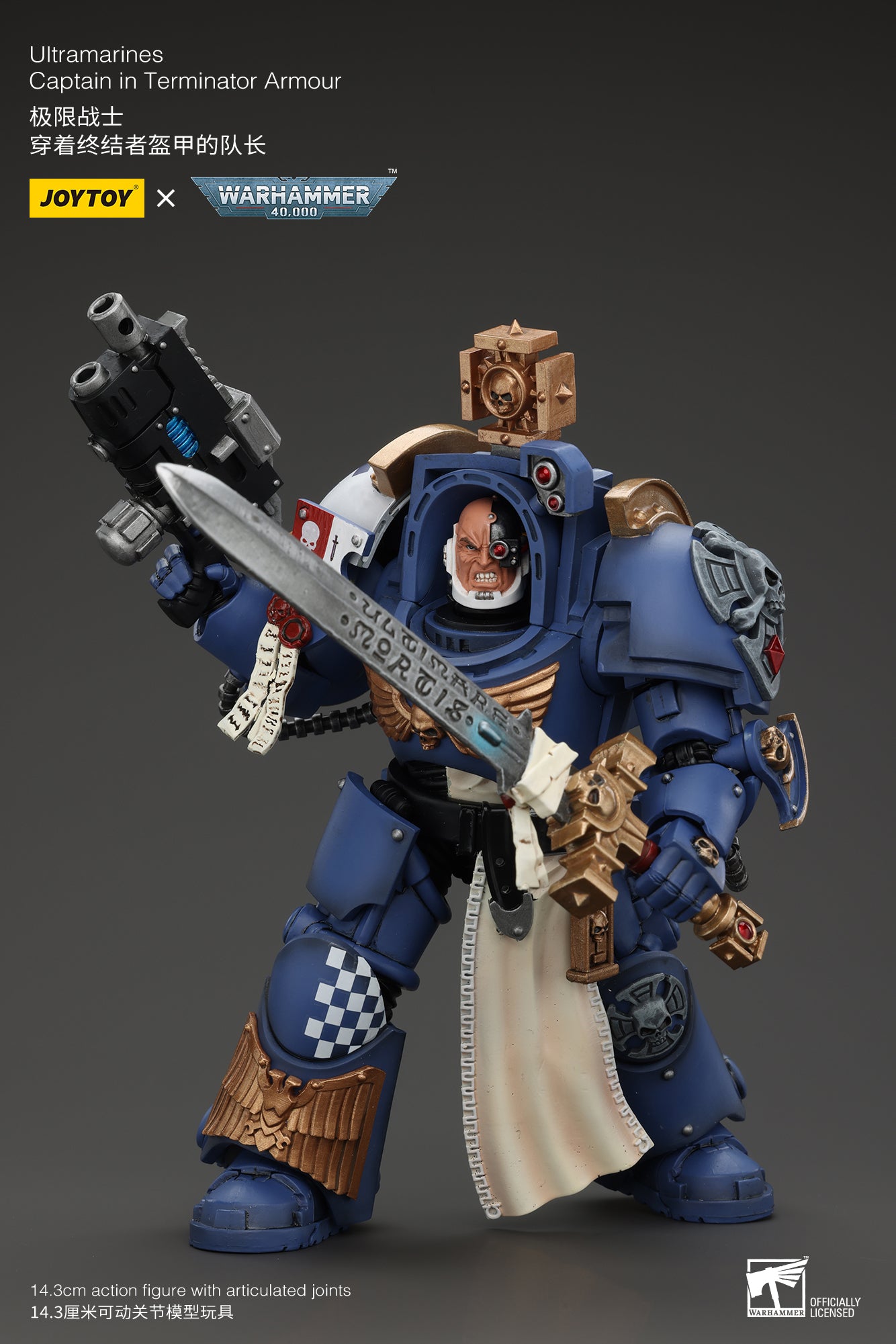 Warhammer 40k Ultramarines Captain In Terminator Armour (In Stock)