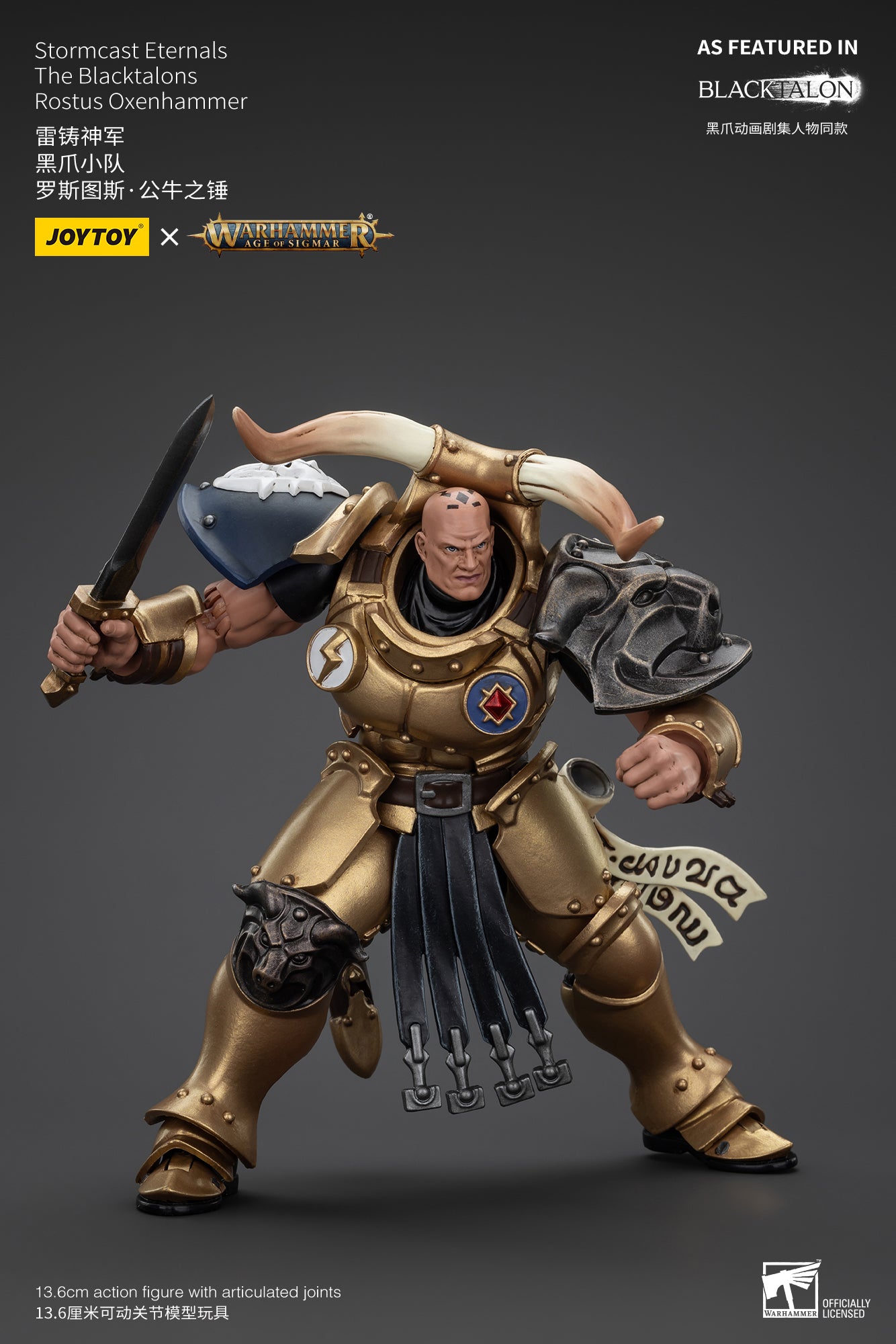 (Pre-Order) Warhammer AGE OF SIGMAR Stormcast Eternals The Blacktalons Rostus Oxenhammer