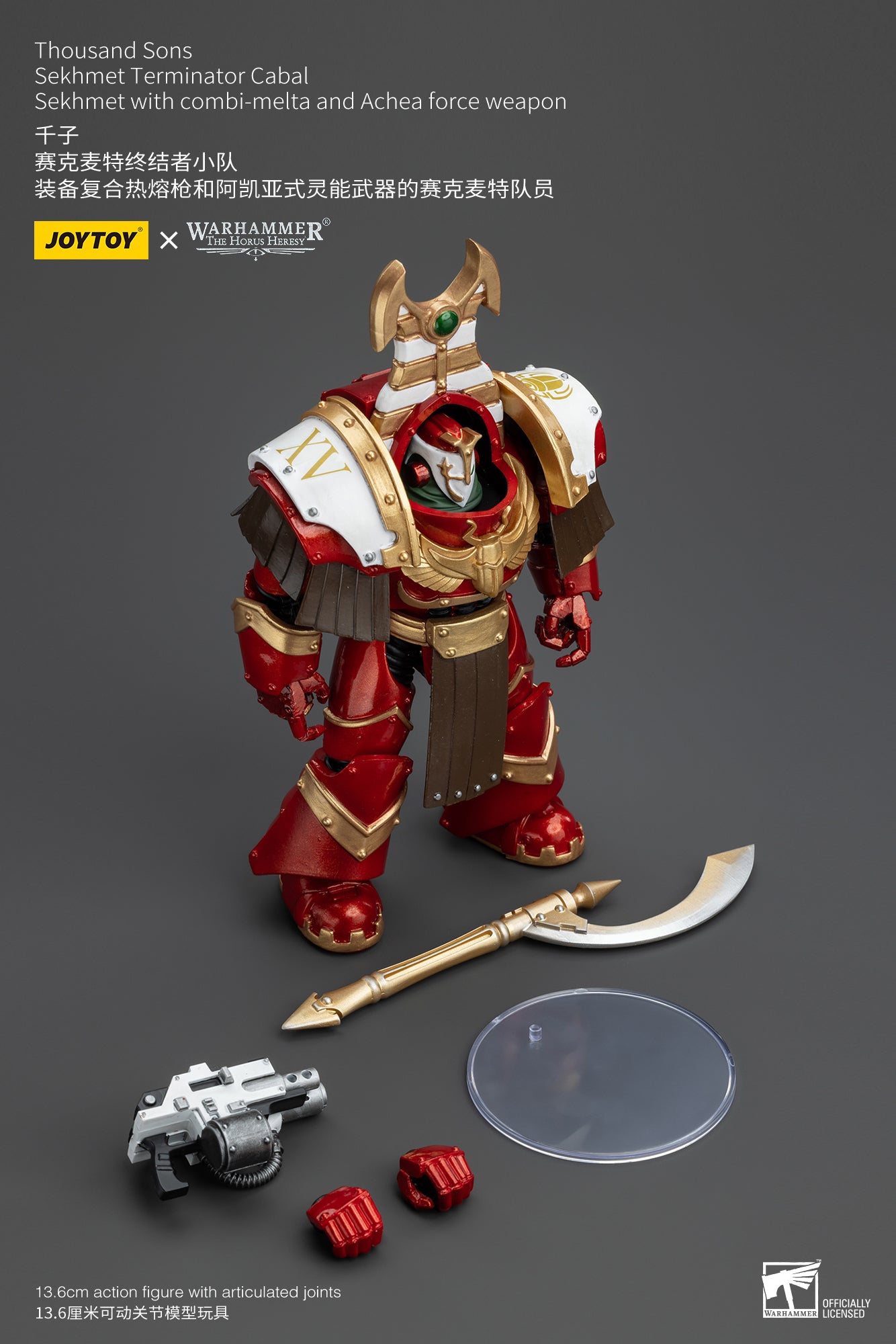 (Pre-Order) Warhammer The Horus Heresy Thousand Sons Sekhmet Terminator Cabal Sekhmet With Combi-Melta And Achea Force Weapon