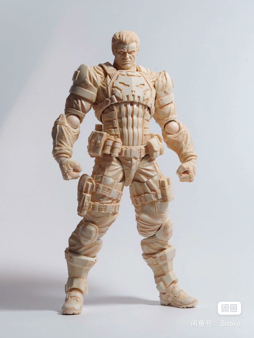 Custom 1/12 Action Figure Snake Studio Revoltech Punish man (Painted)