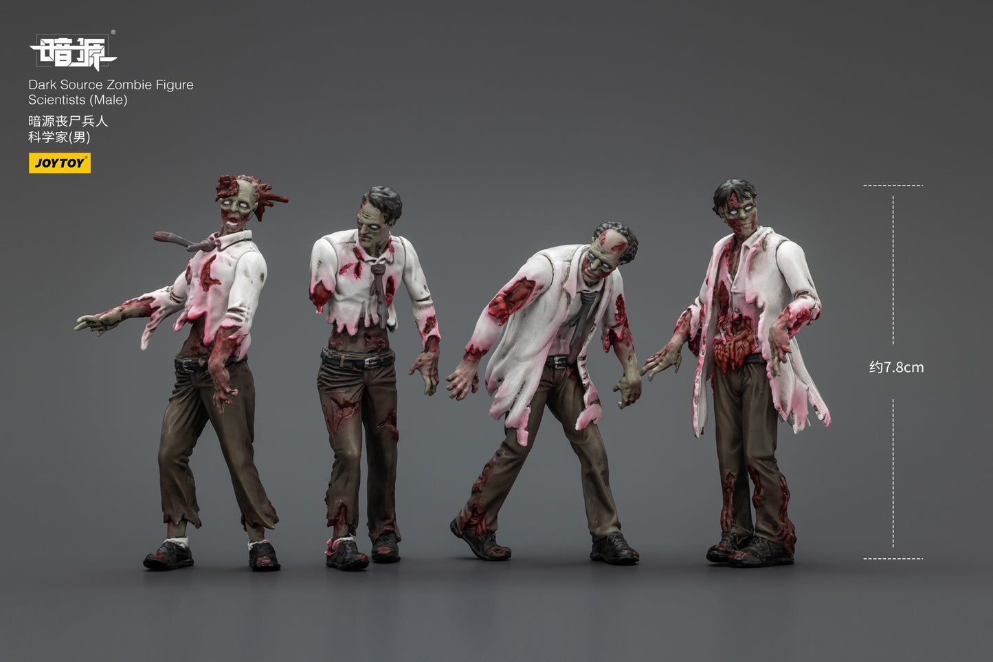 (Pre-Order) JOYTOY Dark Source Zombie Figure Scientists (Male) 1/25 Scale Action Figure